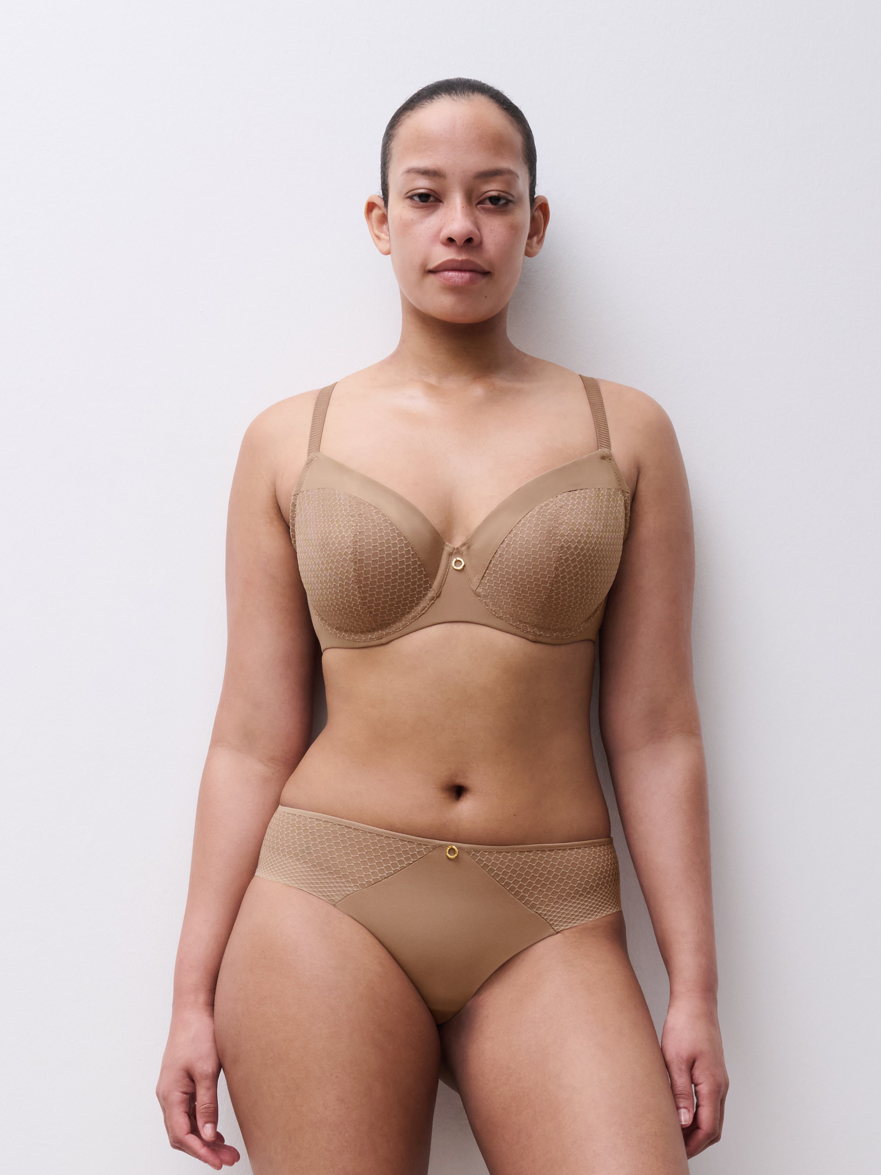 Full-cup bra CHANTELLE Brown