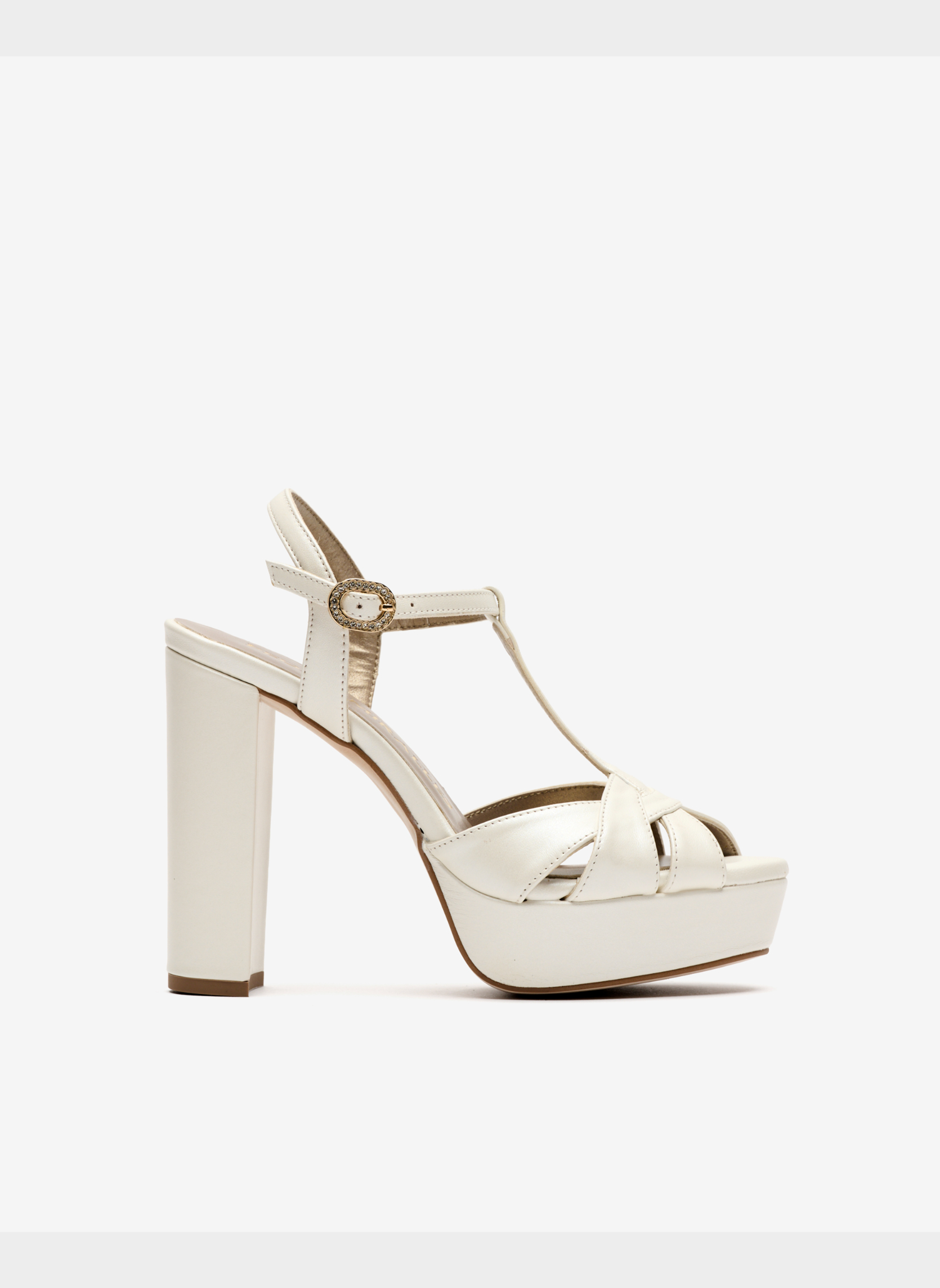 White leather high heel sandals PEDRO MIRALLES White