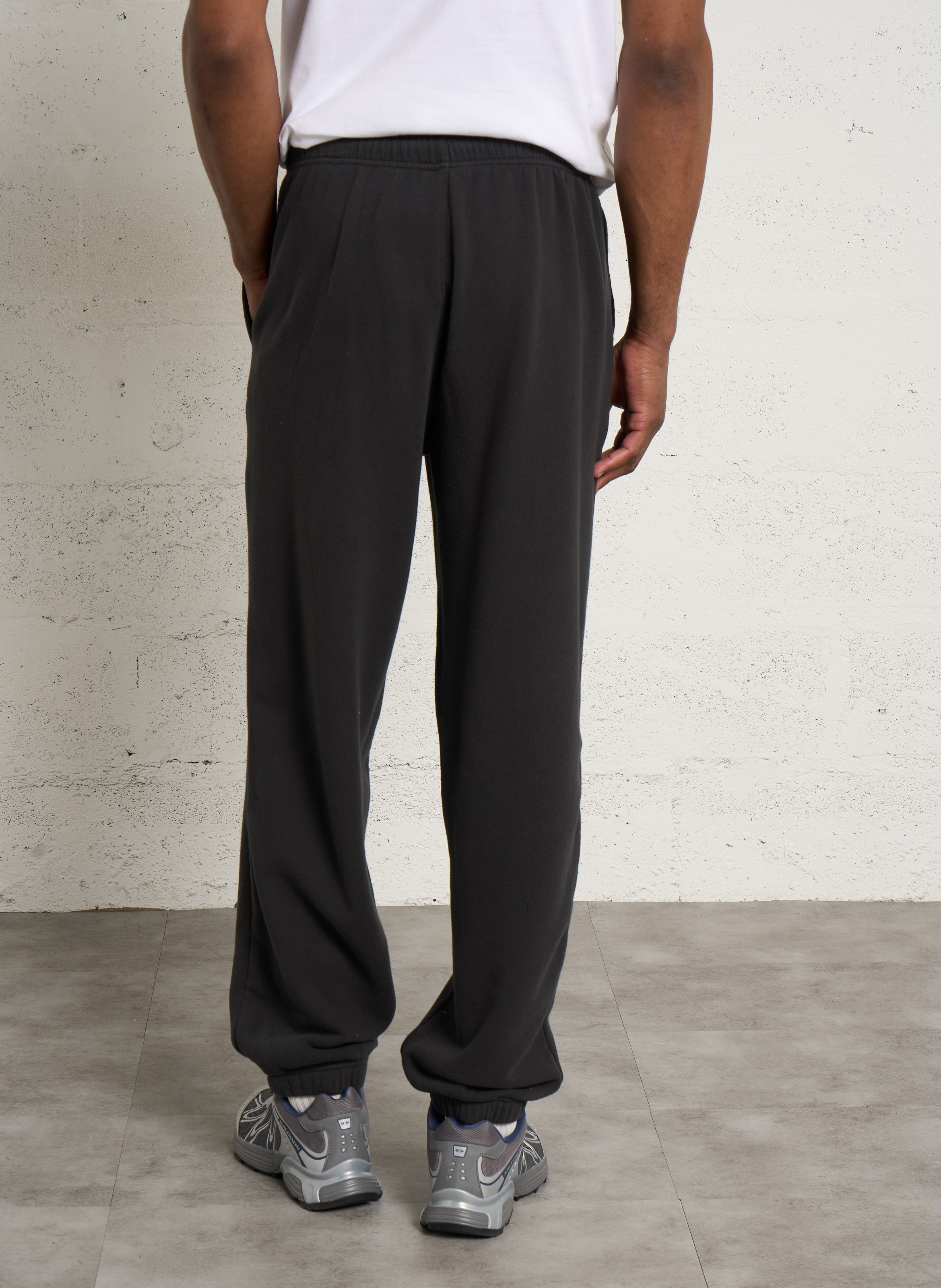 Loose-fitting stretch cotton joggers AMERICAN VINTAGE Black
