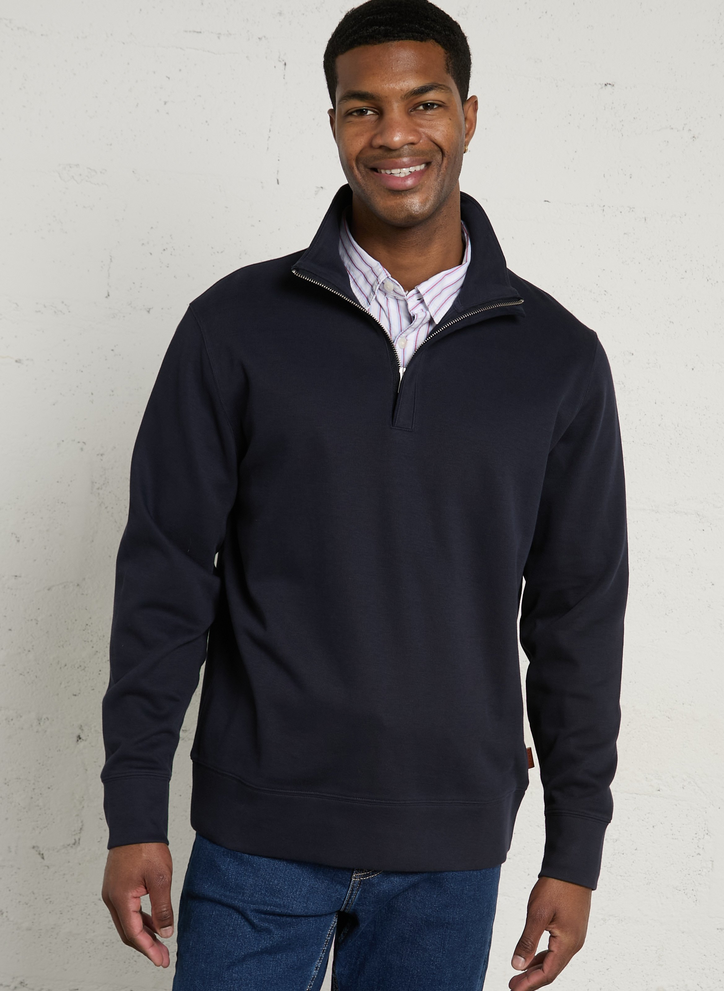 Pull droit col camionneur en coton GANT