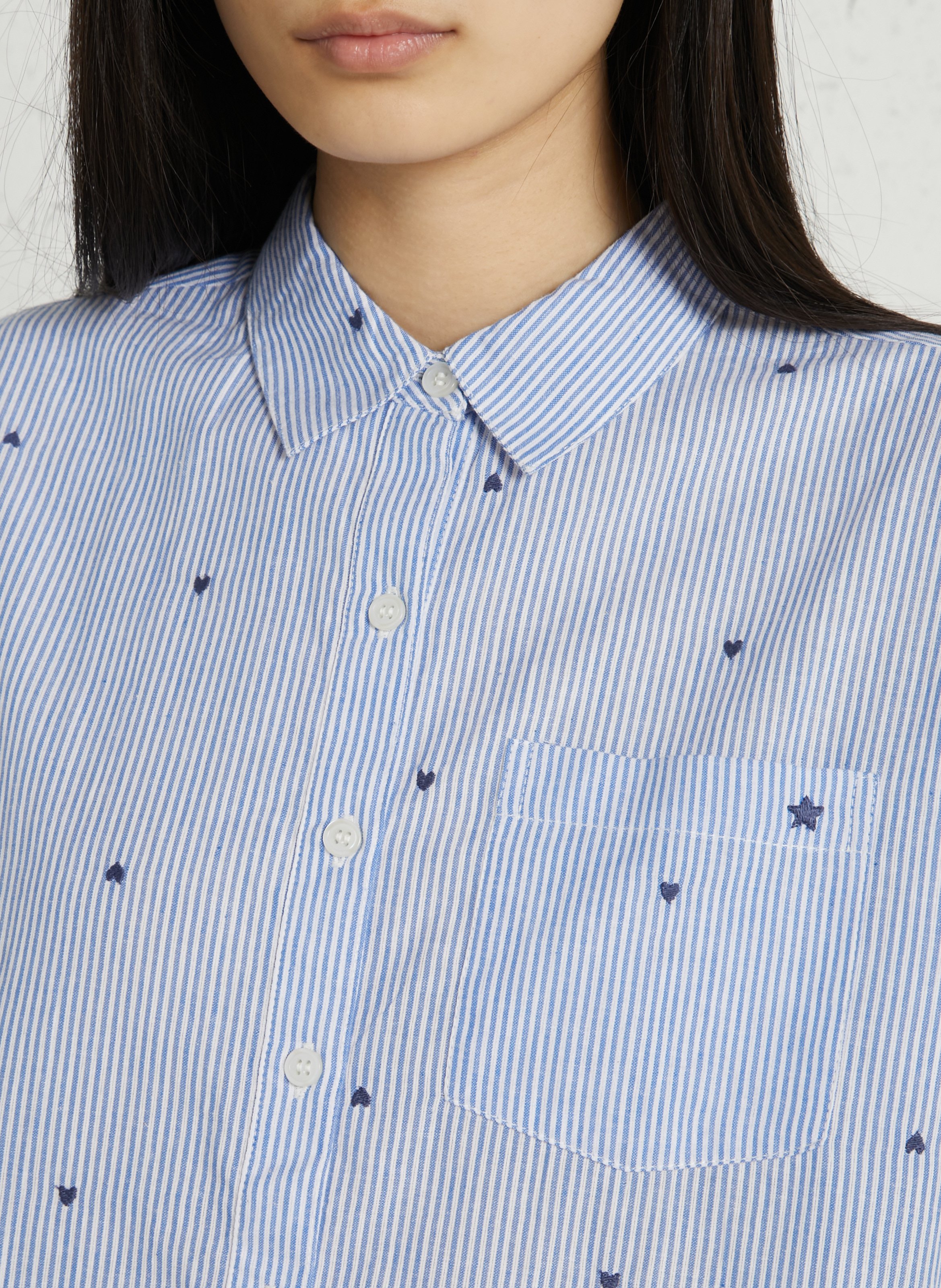 Chemise col classique en coton LA PETITE ETOILE Beige