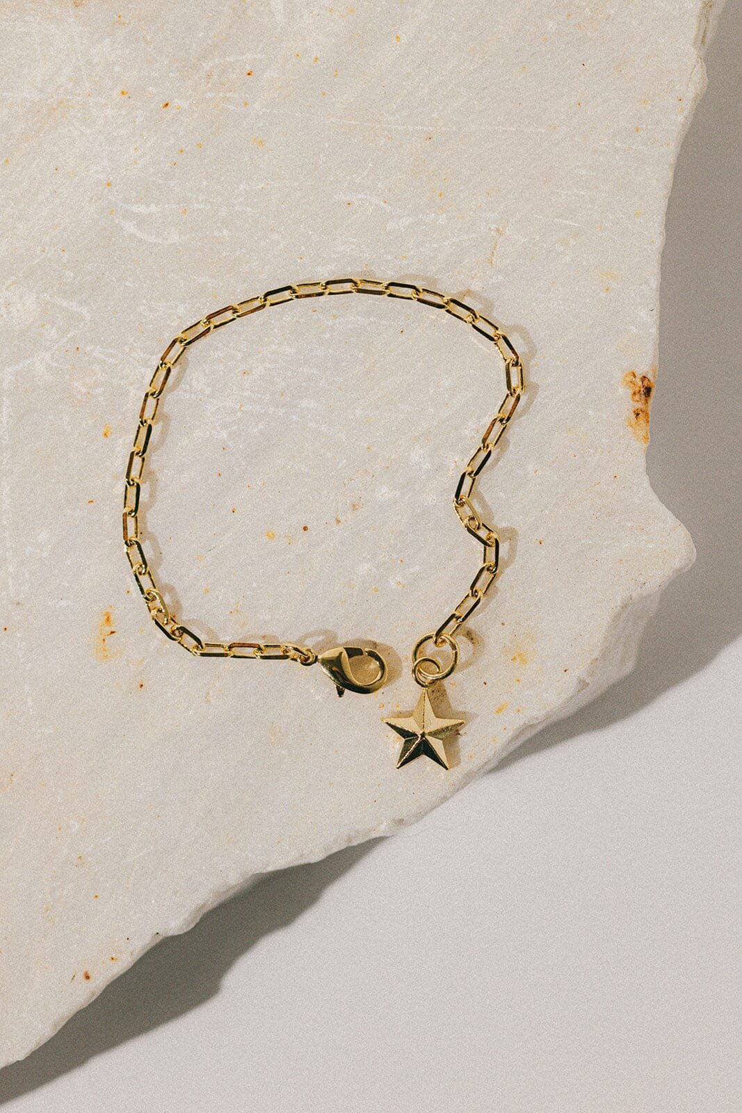 Silver-plated star bracelet Golden