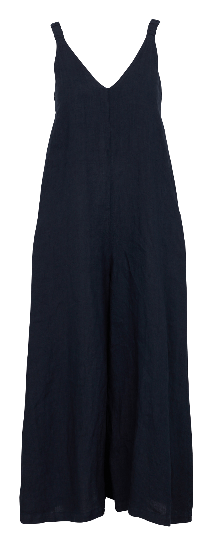 Solid linen jumpsuit LA FEE MARABOUTEE Blue