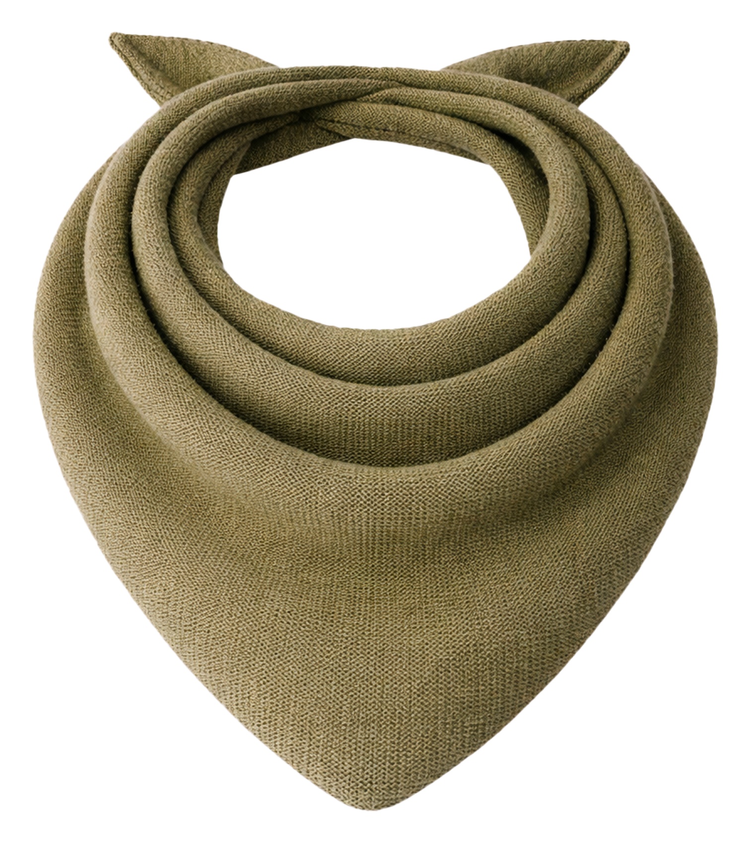 Merino wool and cashmere triangle scarf CEZEMBRE