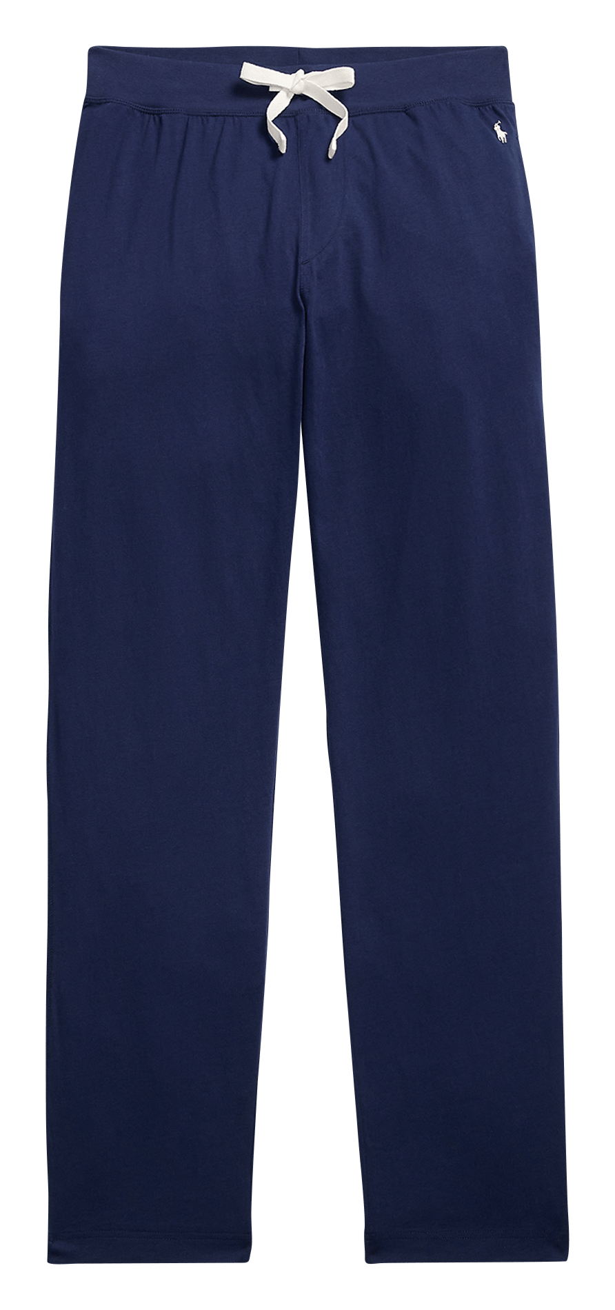 Pantalon droit uni en coton POLO RALPH LAUREN Bleu