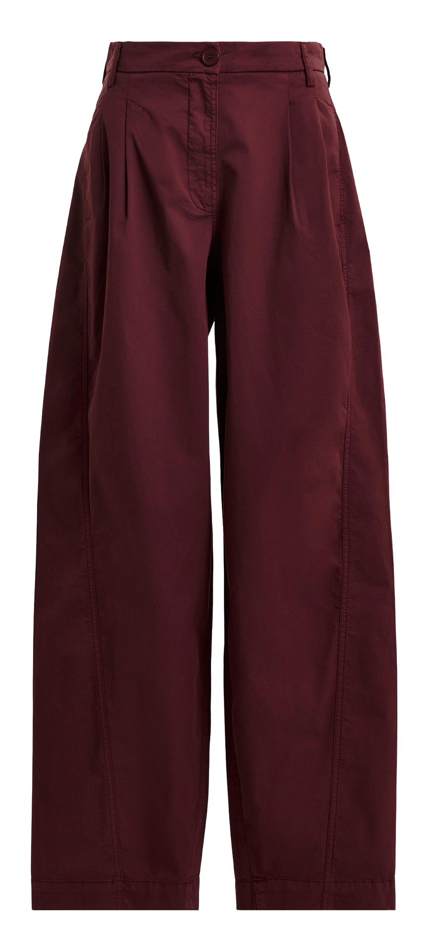 Weite Hose aus Bio-Baumwoll-Mix ESSENTIEL ANTWERP Rot