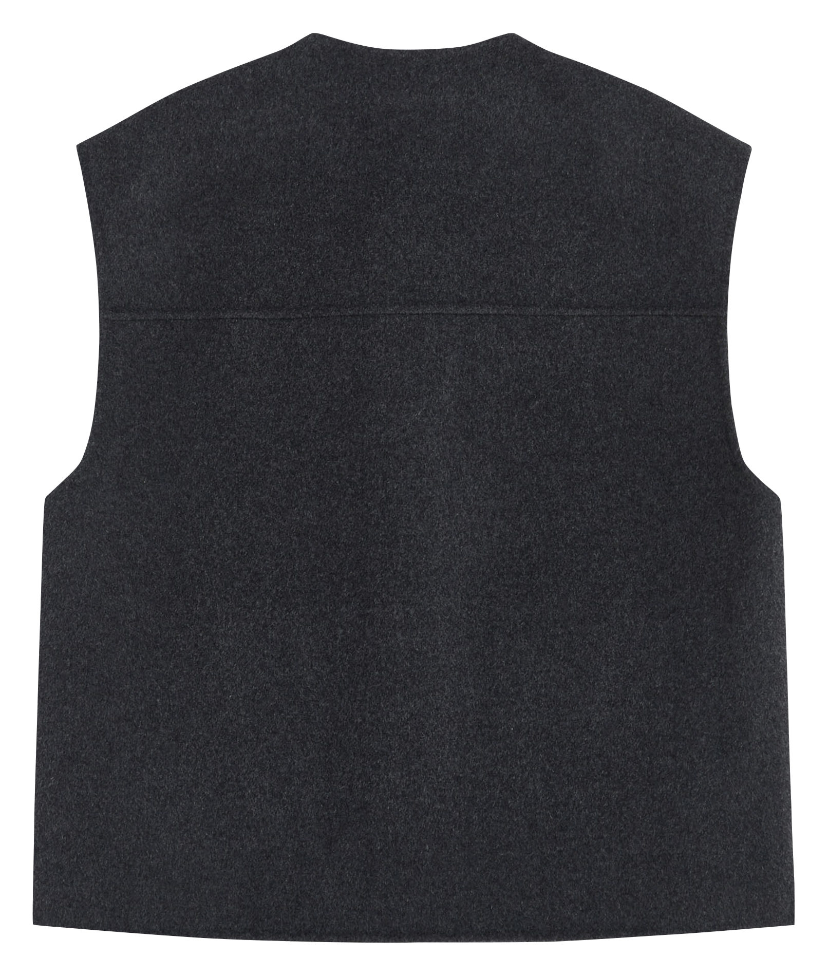 Veste sans manches ample en laine mélangée GRACE ET MILA Noir