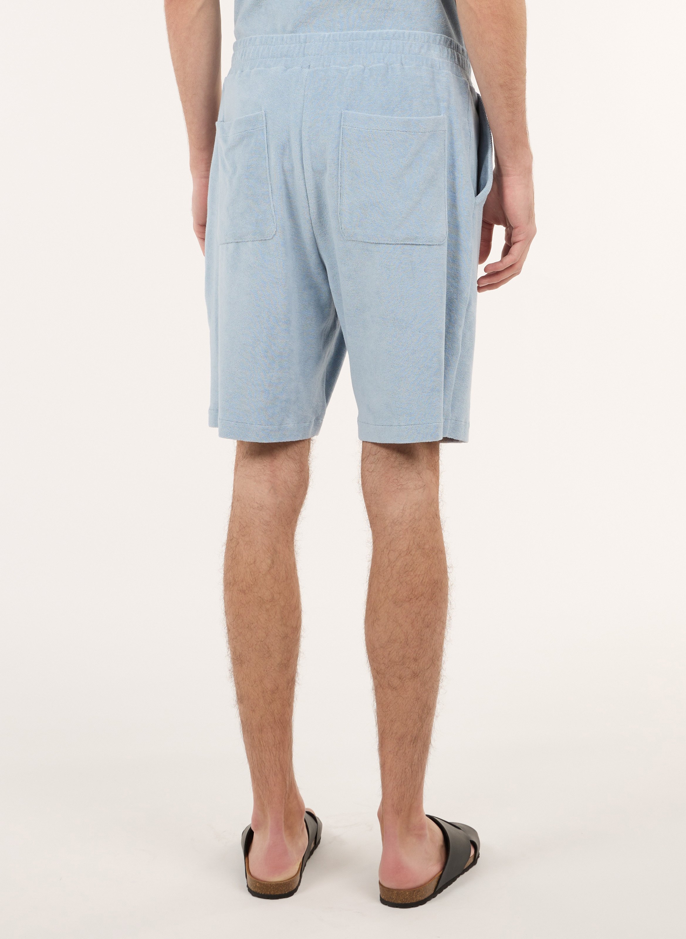 Gerade geschnittene Baumwollshorts SAISON 1865 Blau