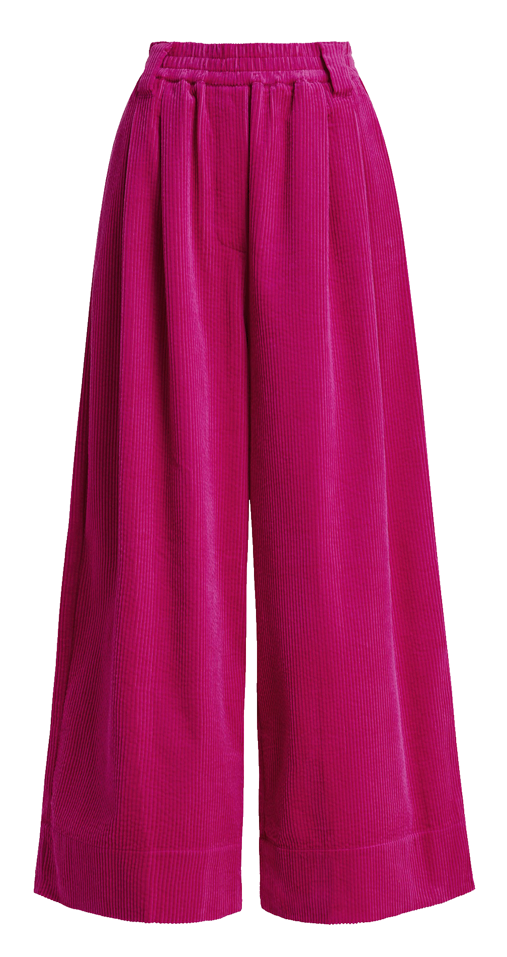 Wijde, katoenen broek ESSENTIEL ANTWERP Roze