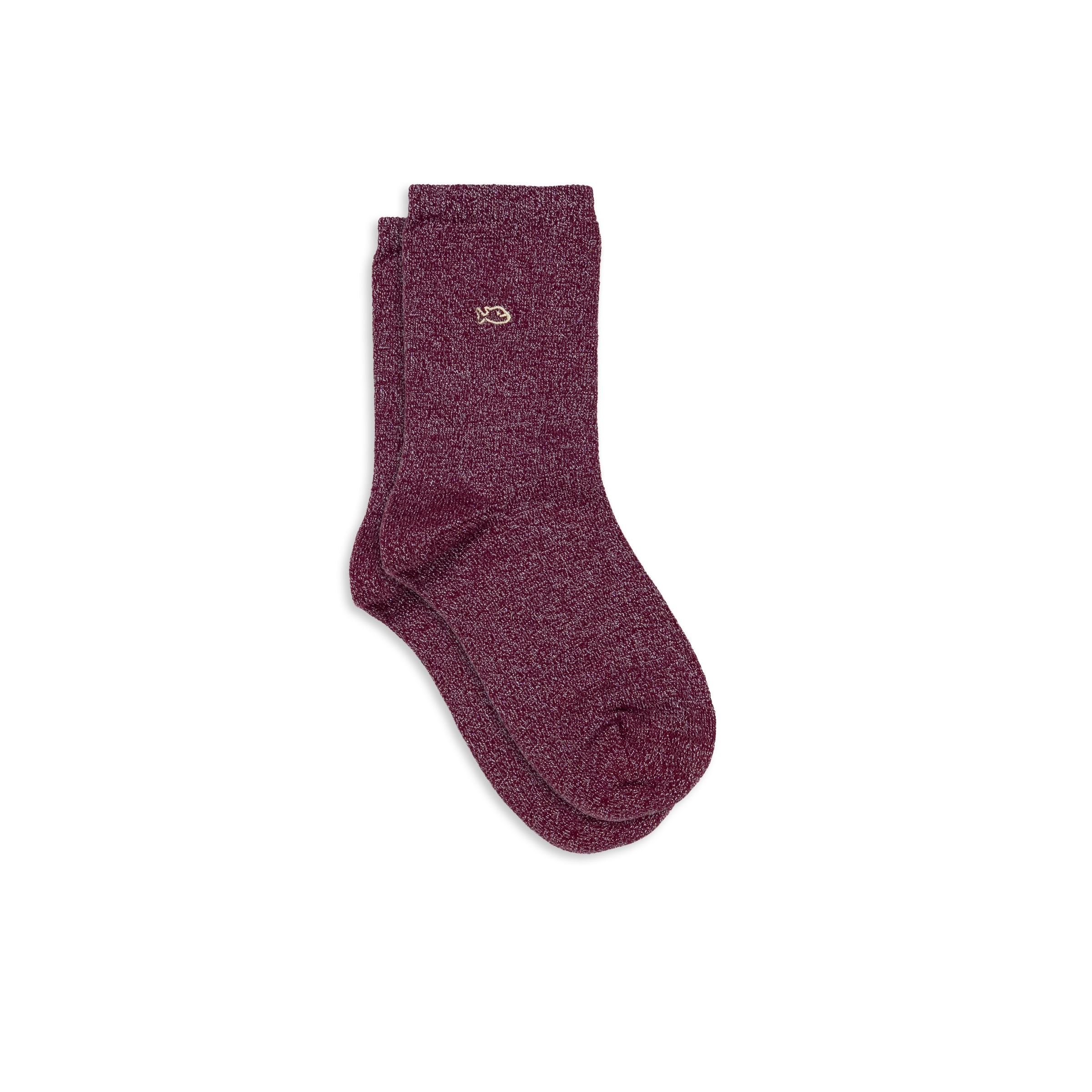 Solid Combed Cotton Glittery Socks BILLYBELT
