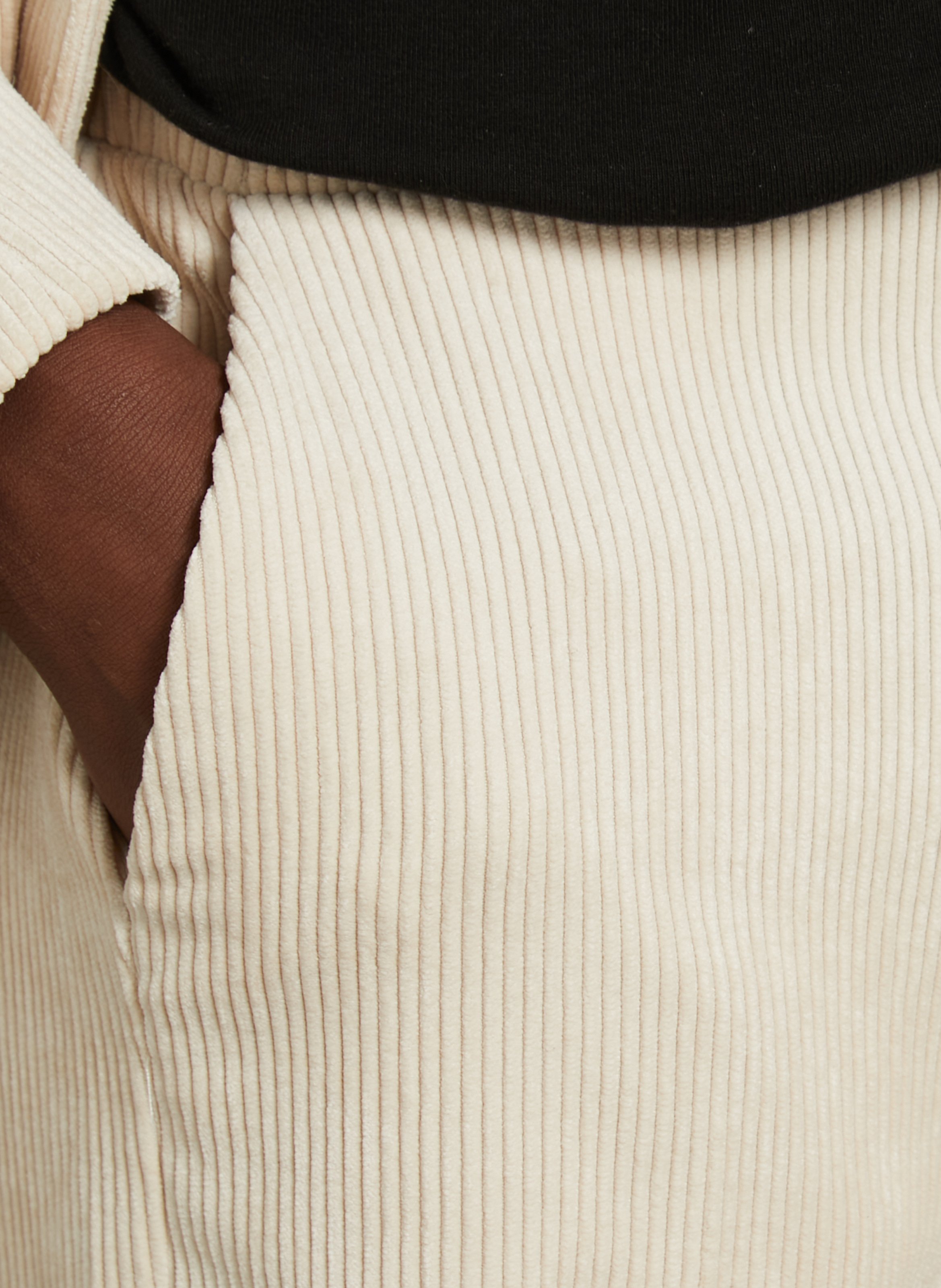 Pantalon large côtelé IMPERIAL Blanc
