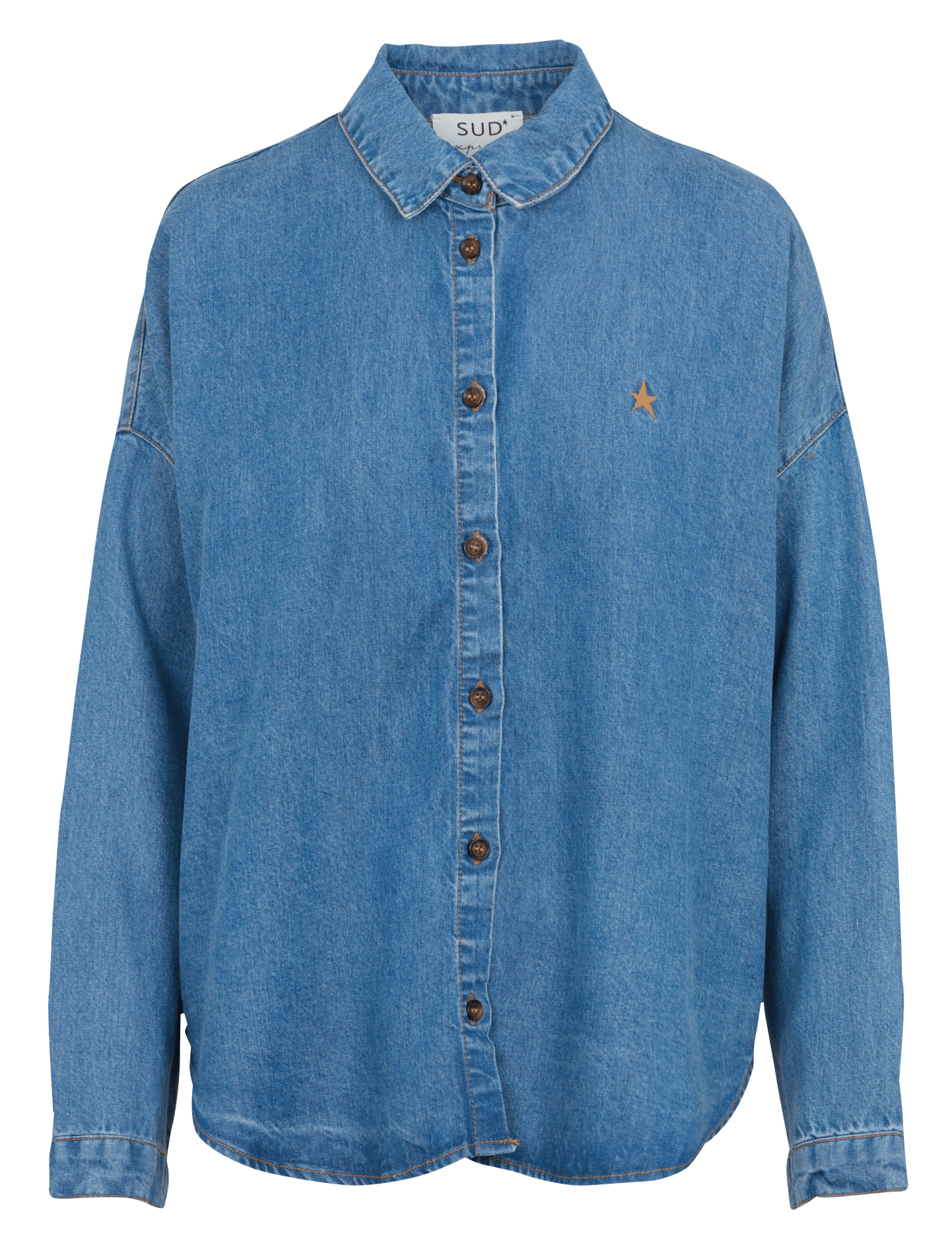 Weites Denim-Hemd SUD EXPRESS Blau