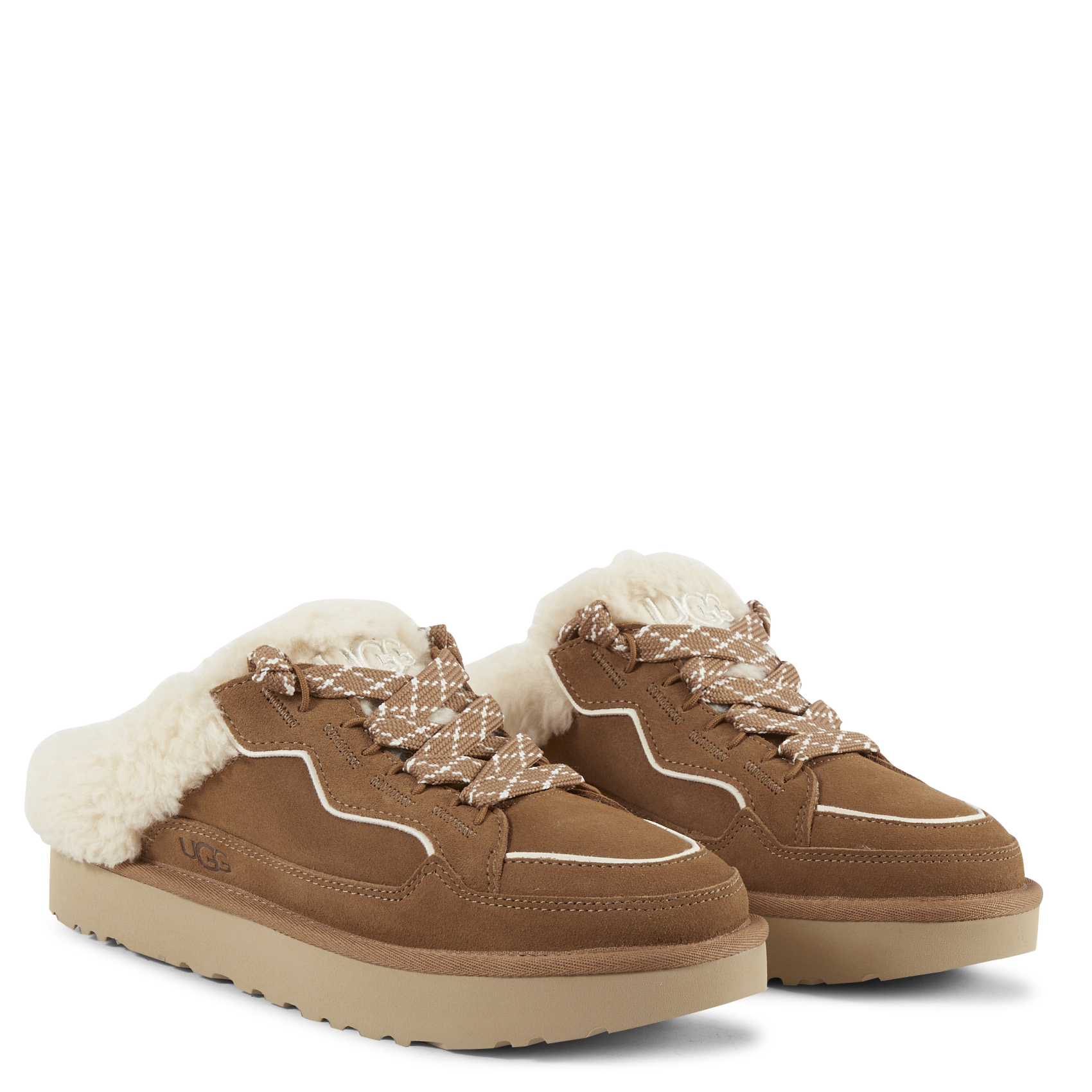 Mix van leren muilezels UGG Bruin