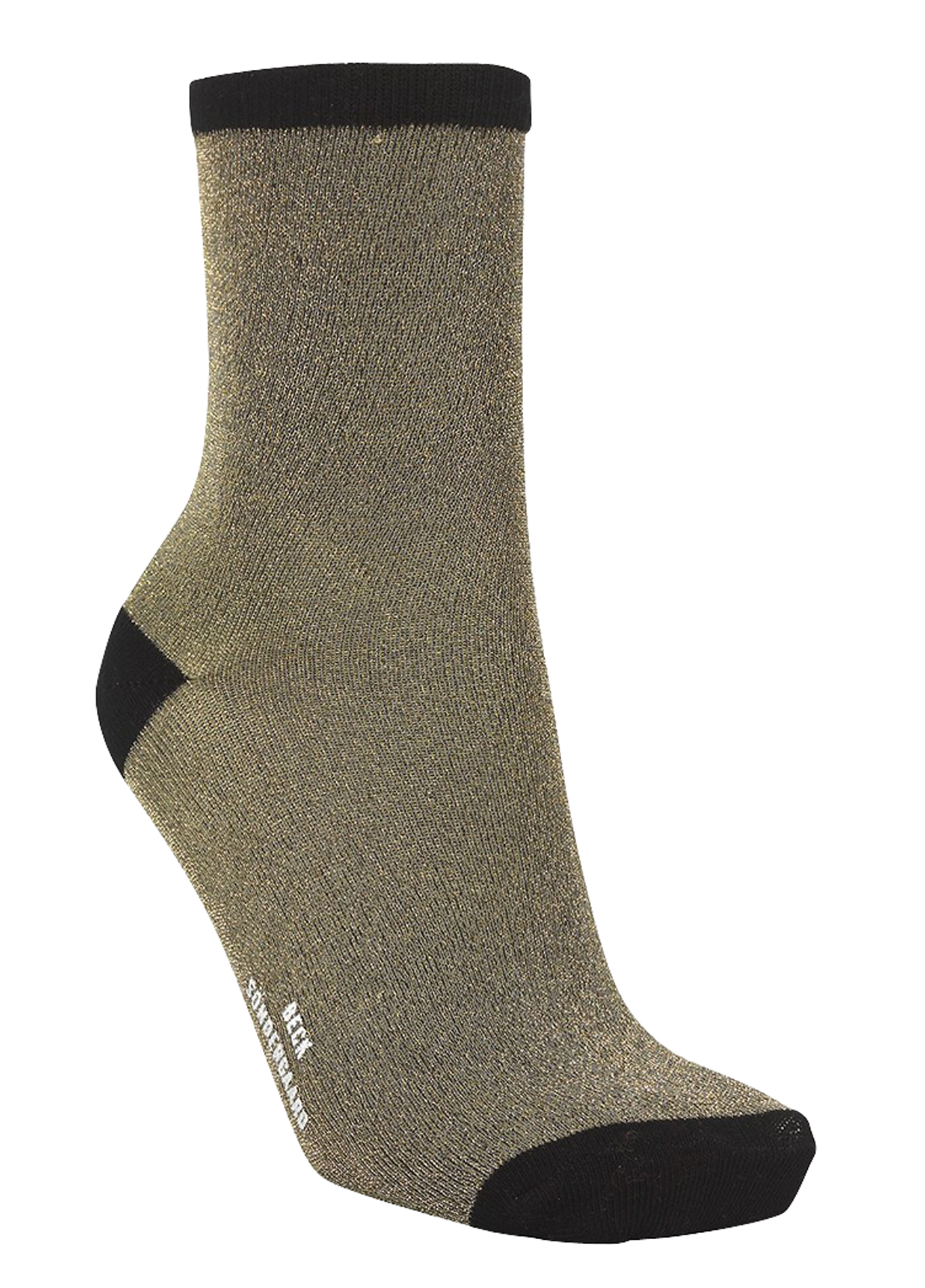 Chaussettes en maille métallisée BECKSONDERGAARD Doré
