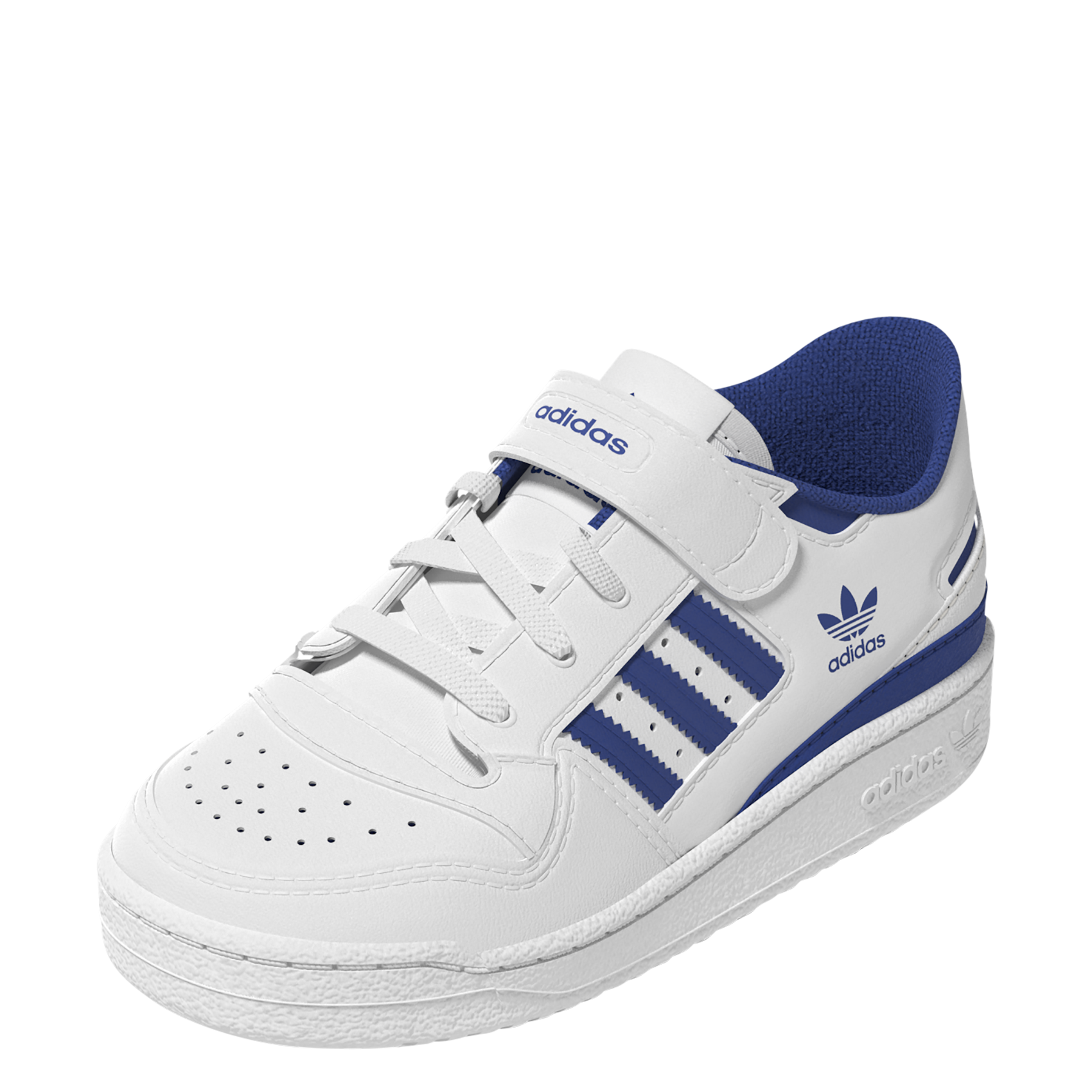 Baskets basses en cuir ADIDAS Blanc