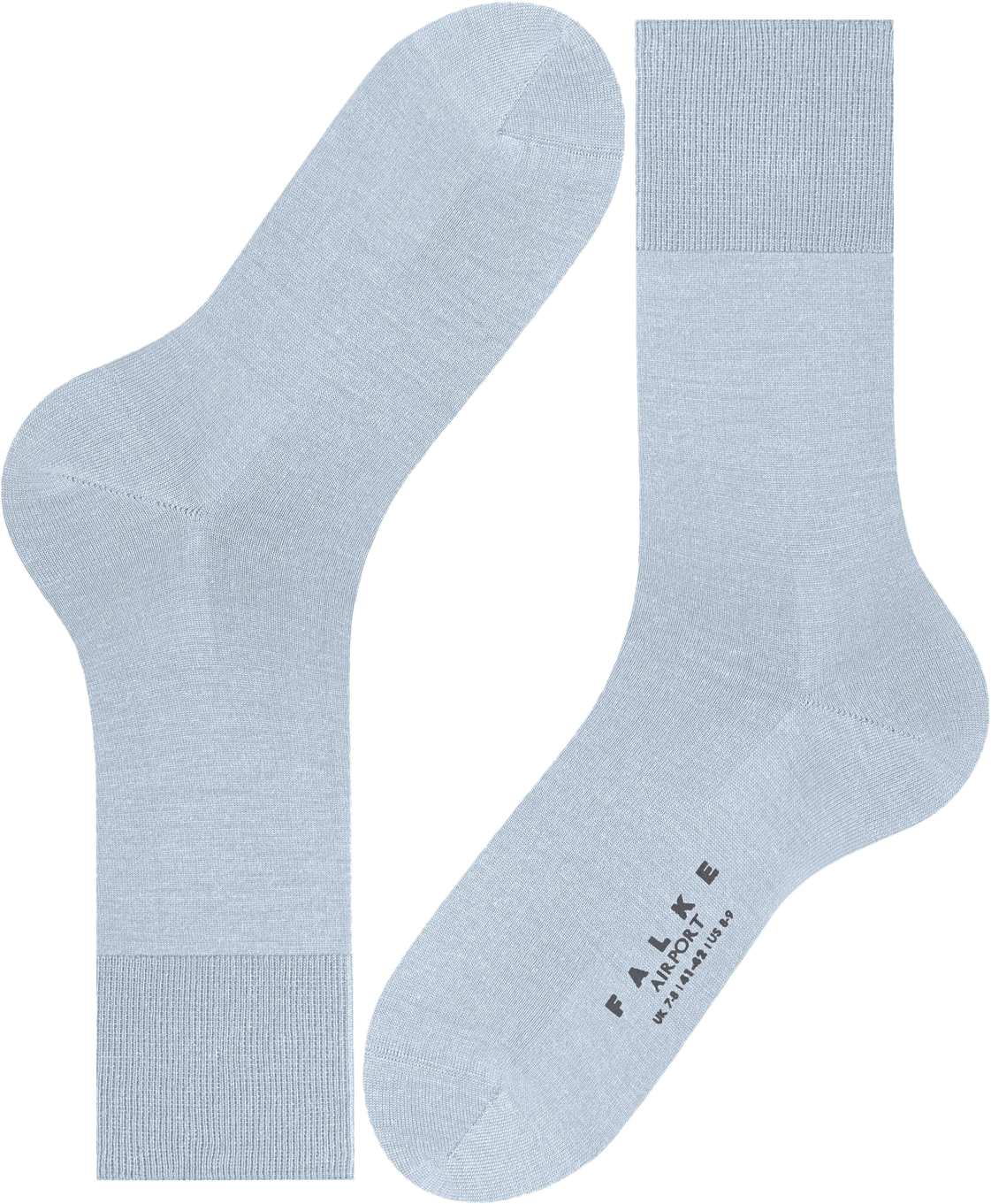 Chaussettes montantes en laine mélangée Bleu