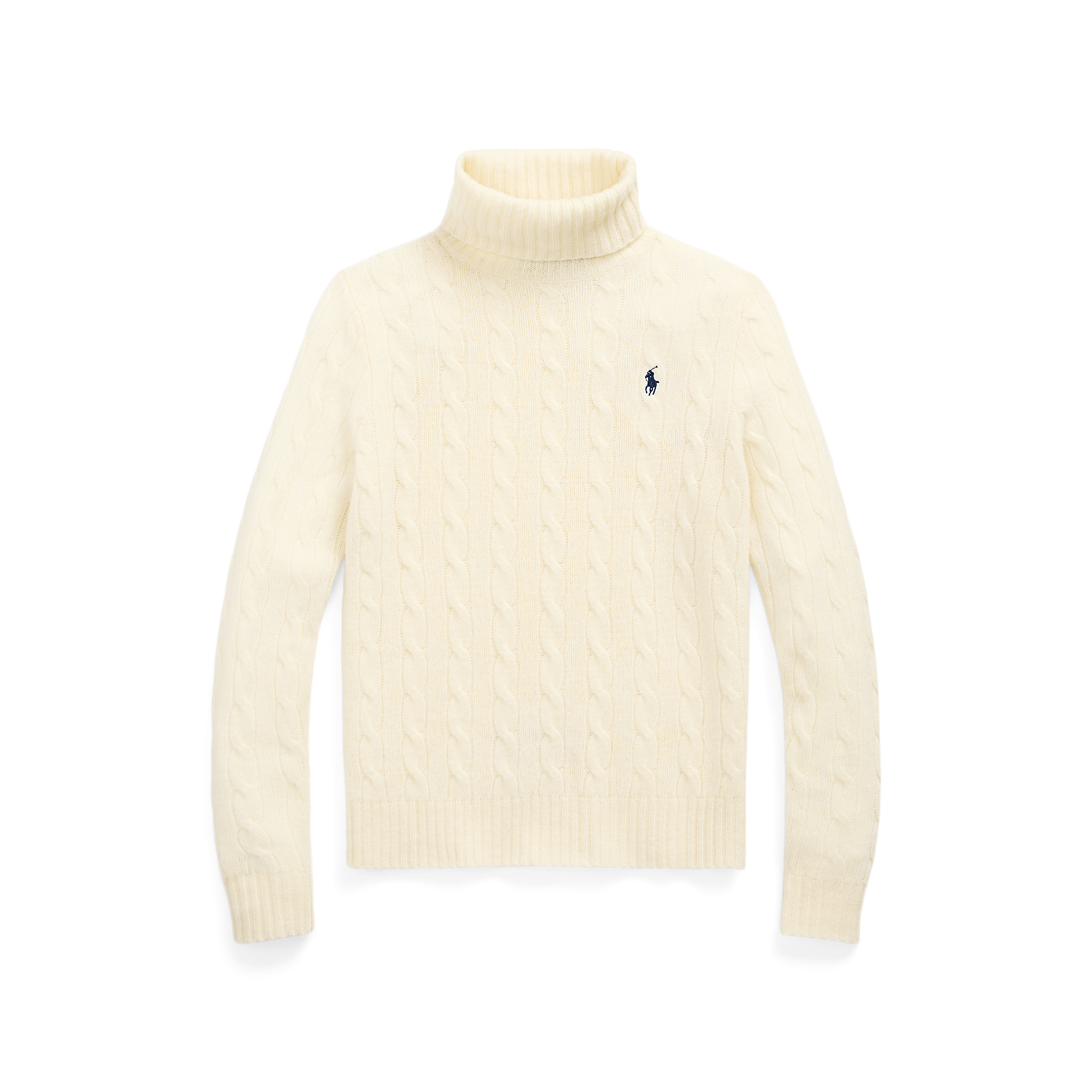 Pull col roulé en laine et cachemire POLO RALPH LAUREN Blanc