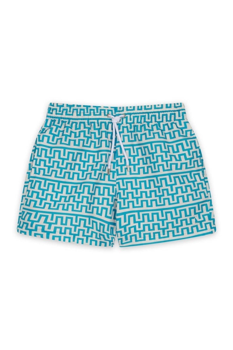 Printed swim shorts with elasticated waistband APNEE