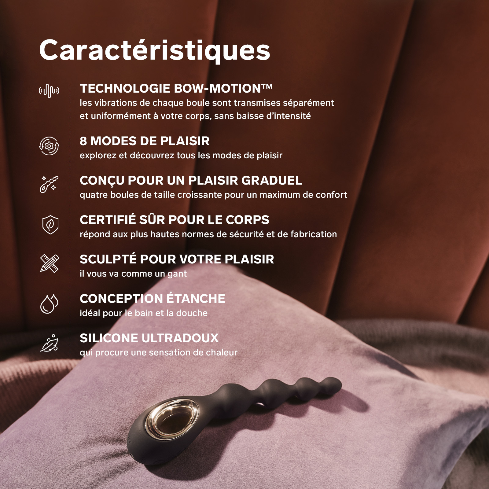 Vibromasseur de perles anales LELO Violet