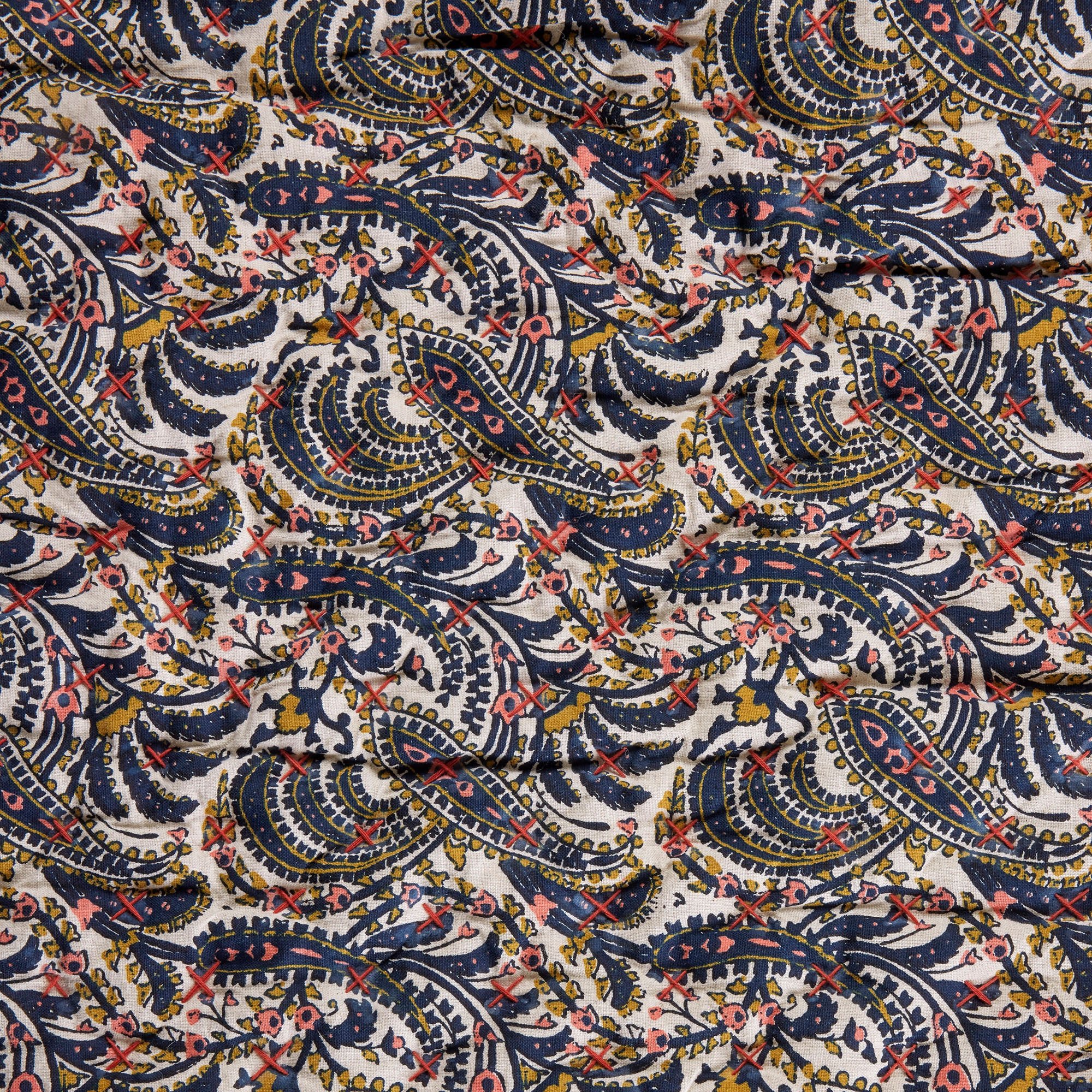 MALO - Linen quilt MADURA Blue