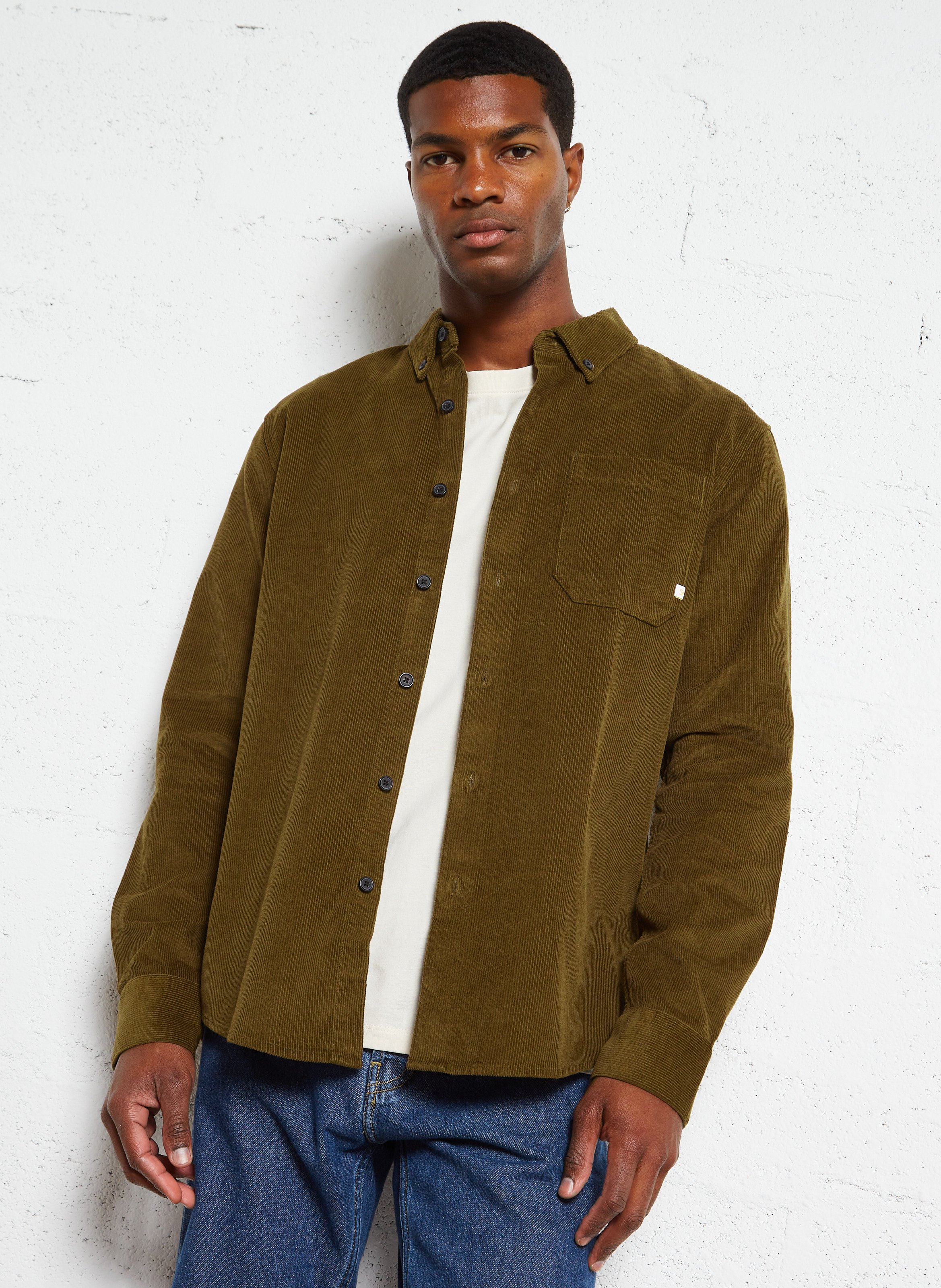 Chemise droite en coton bio FARAH