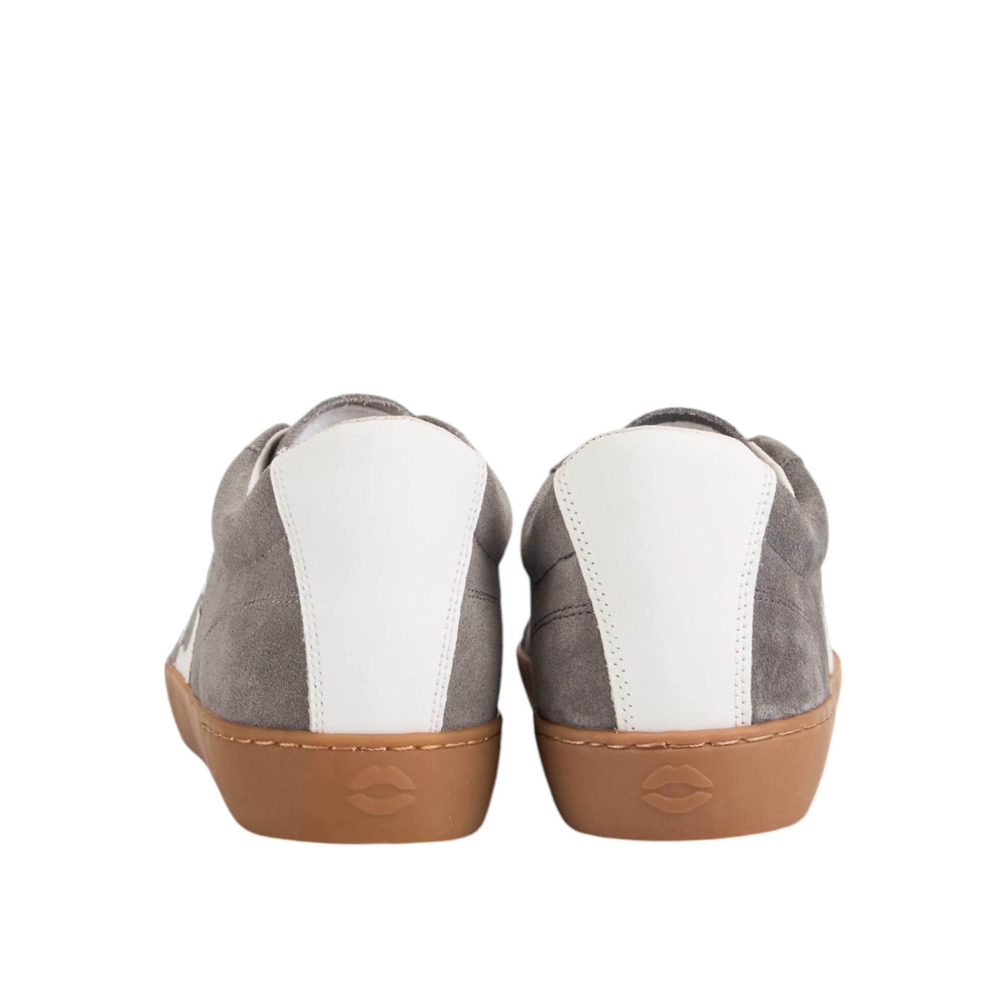 Jimmy leather sneakers BONS BAISERS PARIS Grey