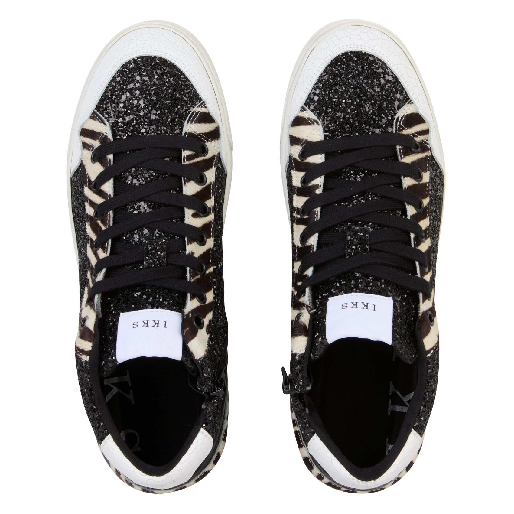 Mid-height leather sneakers IKKS Black