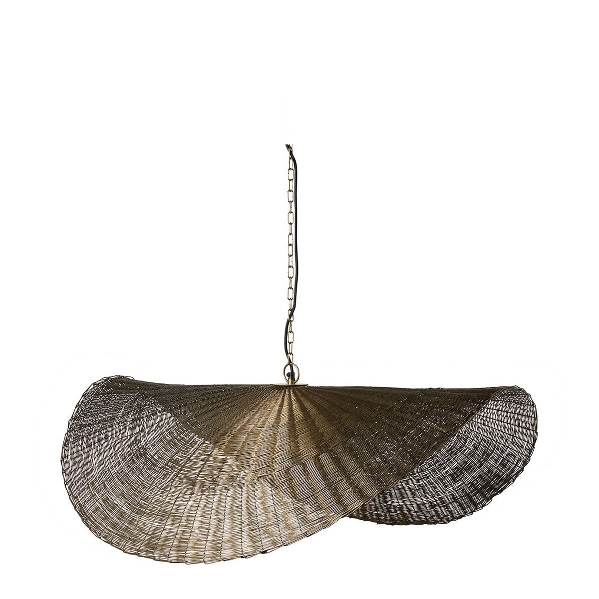 Metal ceiling light BLANC D'IVOIRE Brown