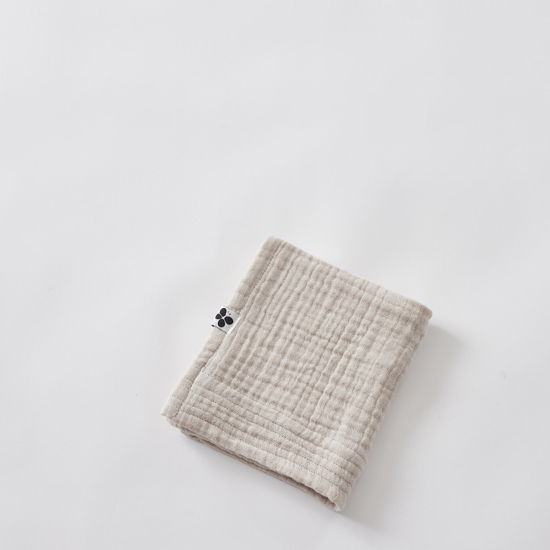 Guest towel 30 x 50 cm plain cotton gauze Gaia L'EFFET PAPILLON