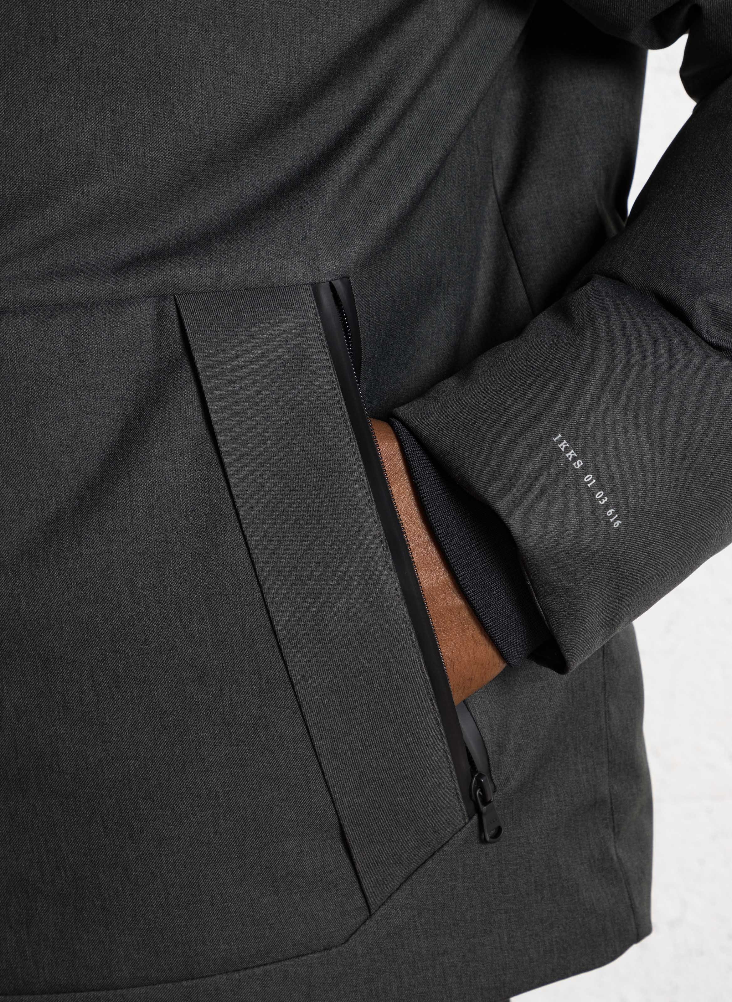 Wattierte Jacke mit Stehkragen, wasserdicht IKKS Grau