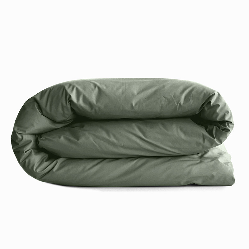 140 x 200 cm "premium" duvet cover for single bed COTON PUR Green
