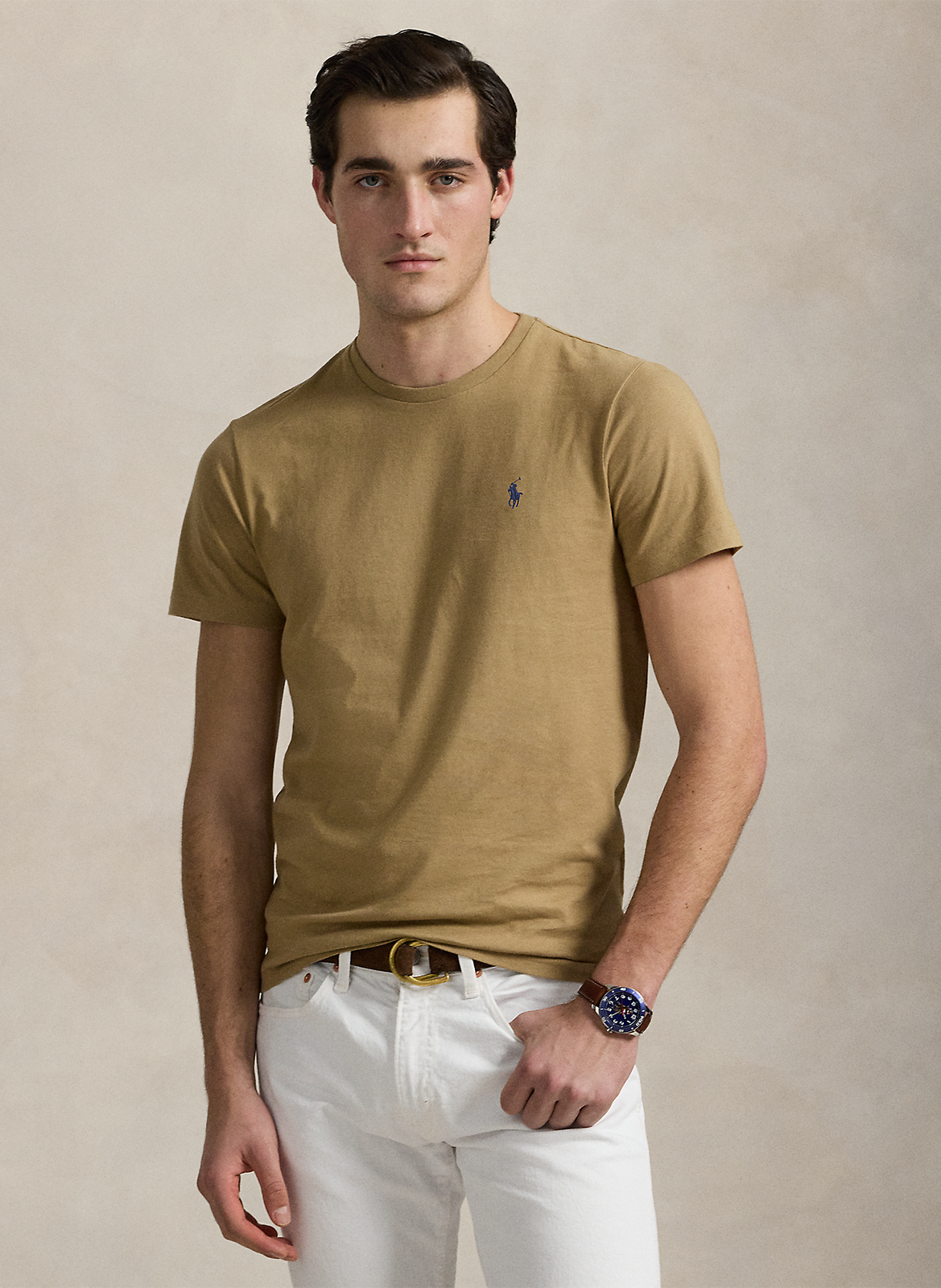 Tee-shirt col rond slim-fit en coton POLO RALPH LAUREN