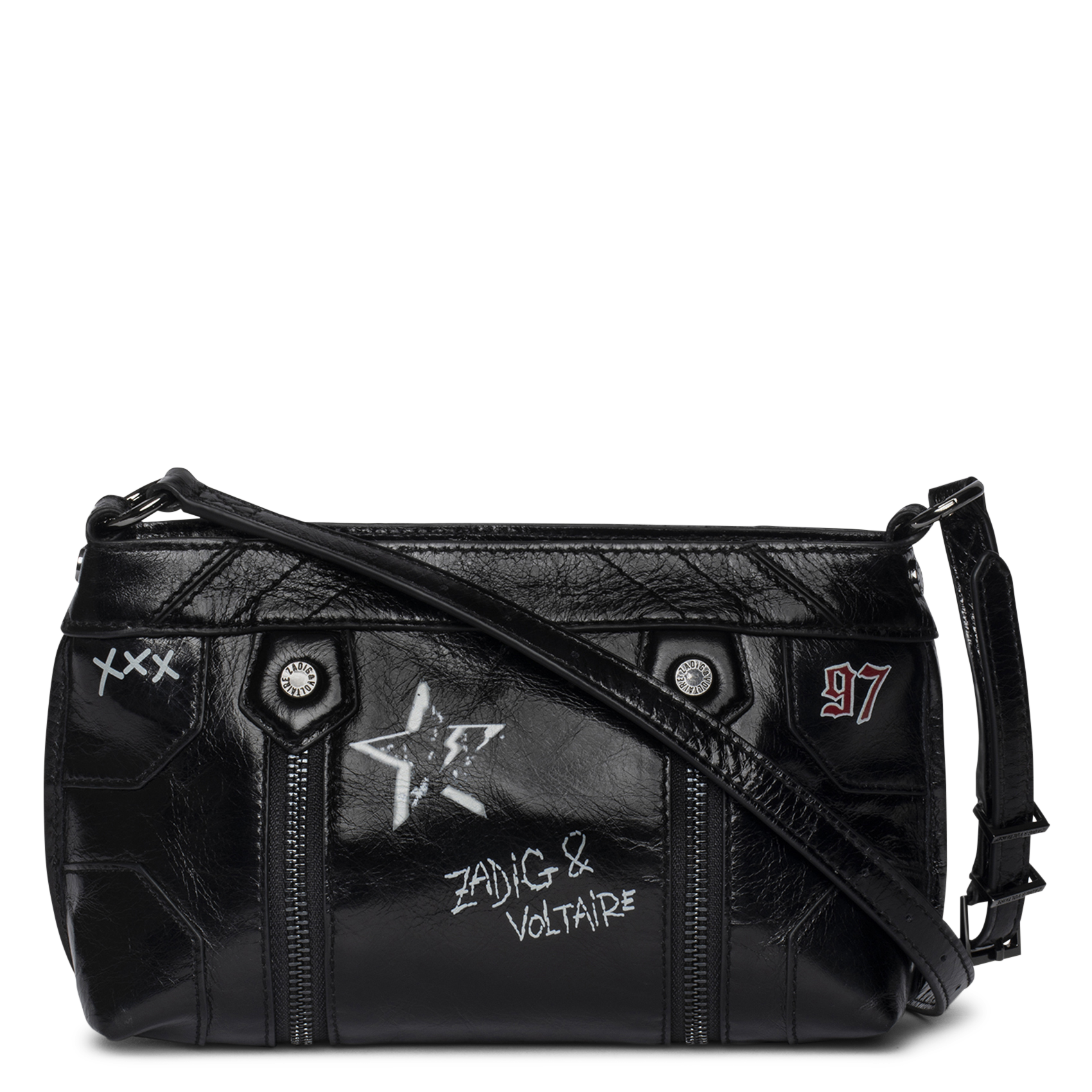 Leren crossbodytas  ZADIG&VOLTAIRE Zwart