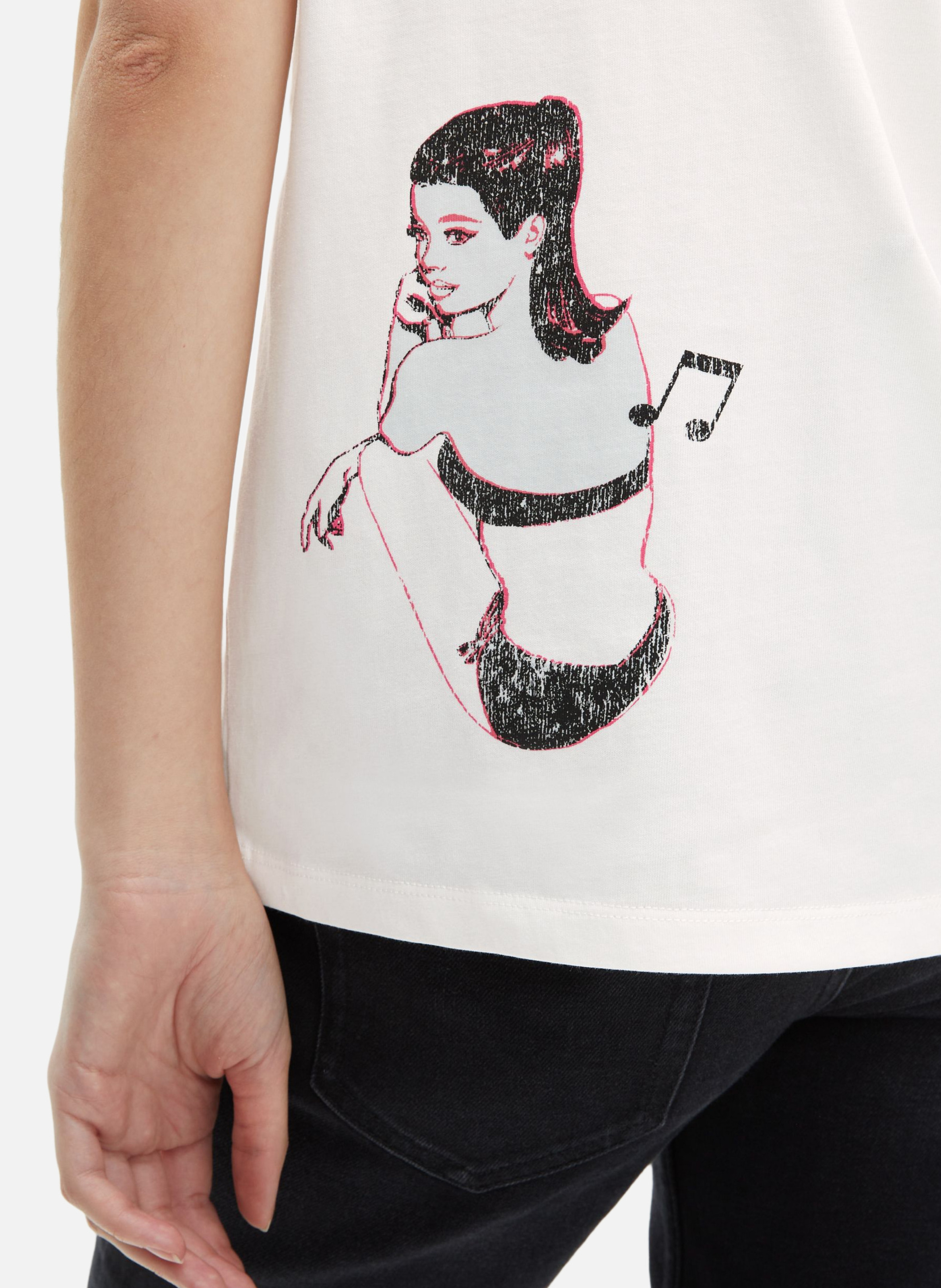 T-shirt with screen printing THE KOOPLES White