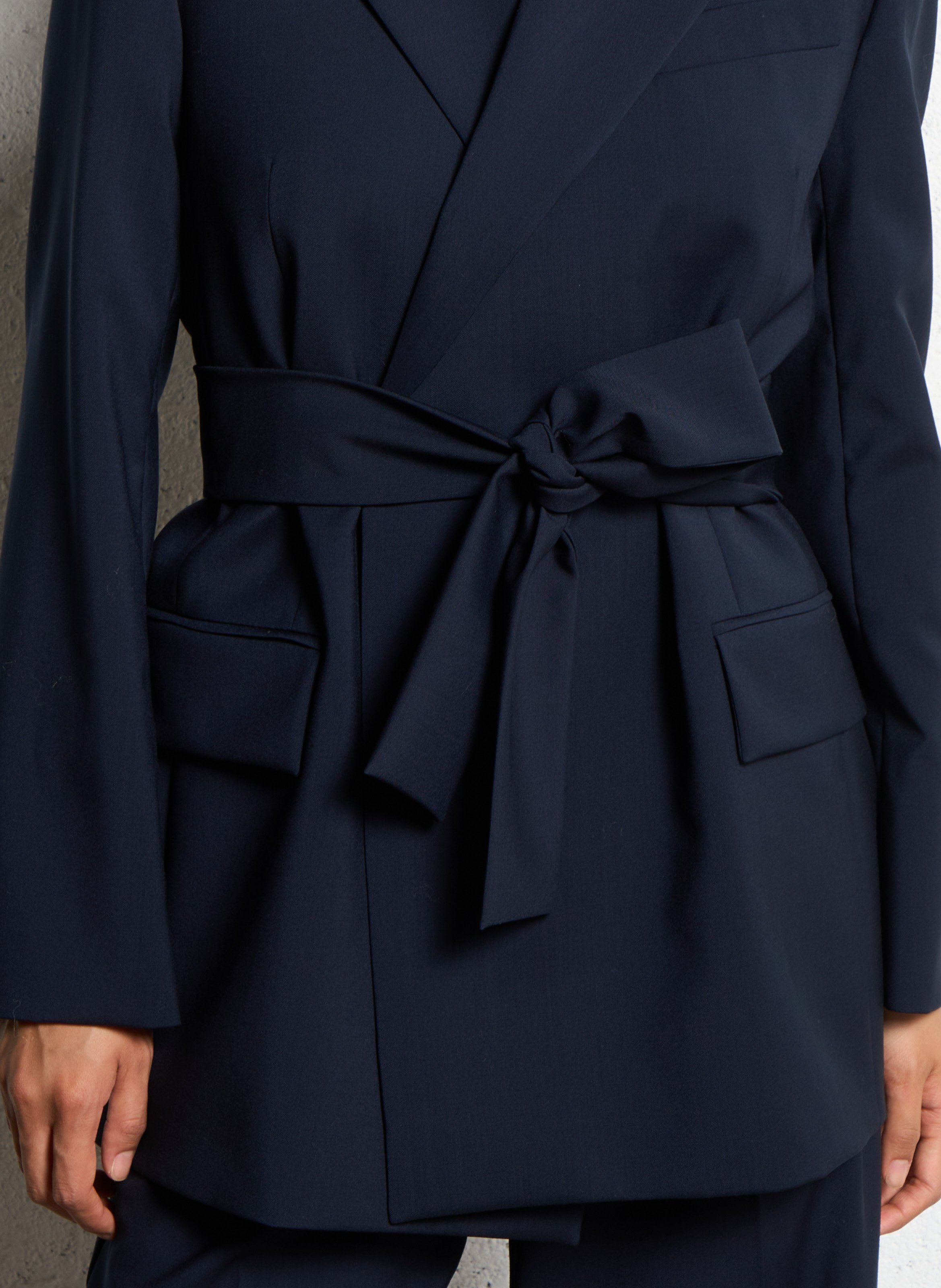 Virgin wool suit jacket MAX MARA WEEK END Blue