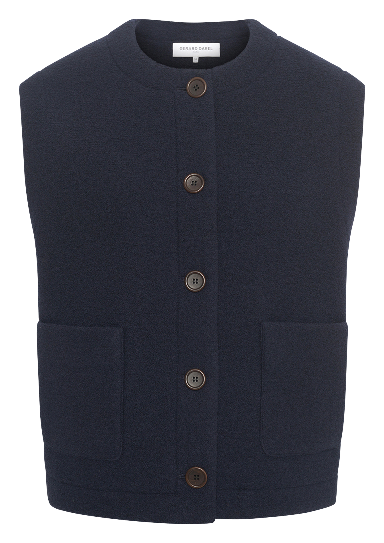 Round-neck wool jacket GERARD DAREL Blue