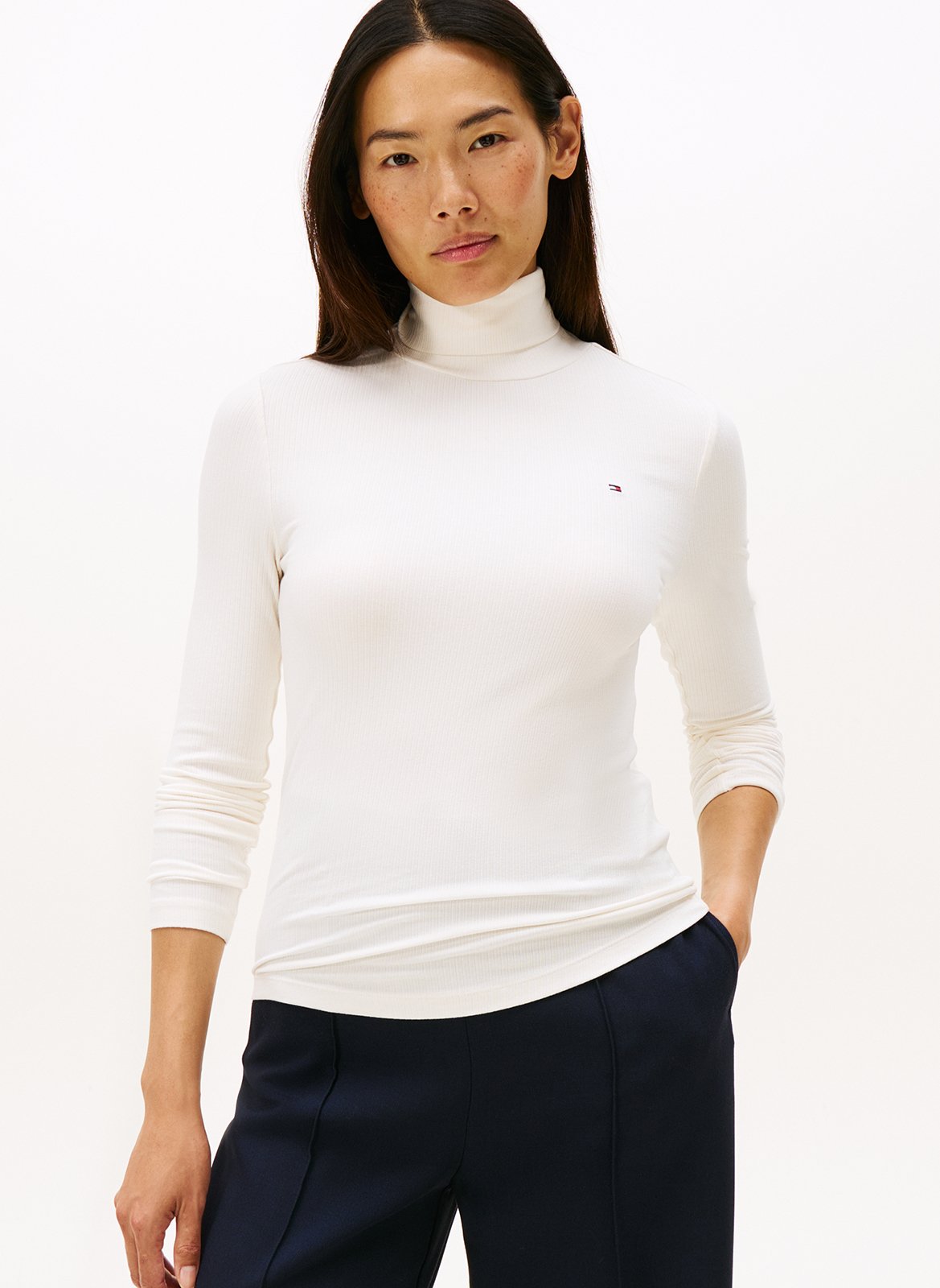 Tee-shirt col roulé à rayures TOMMY HILFIGER