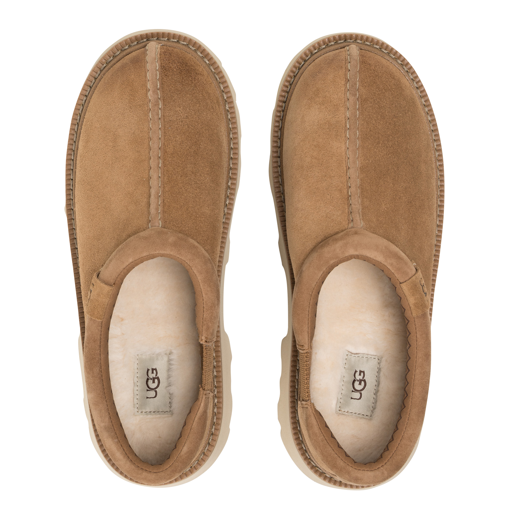 Suede leather clogs UGG Brown