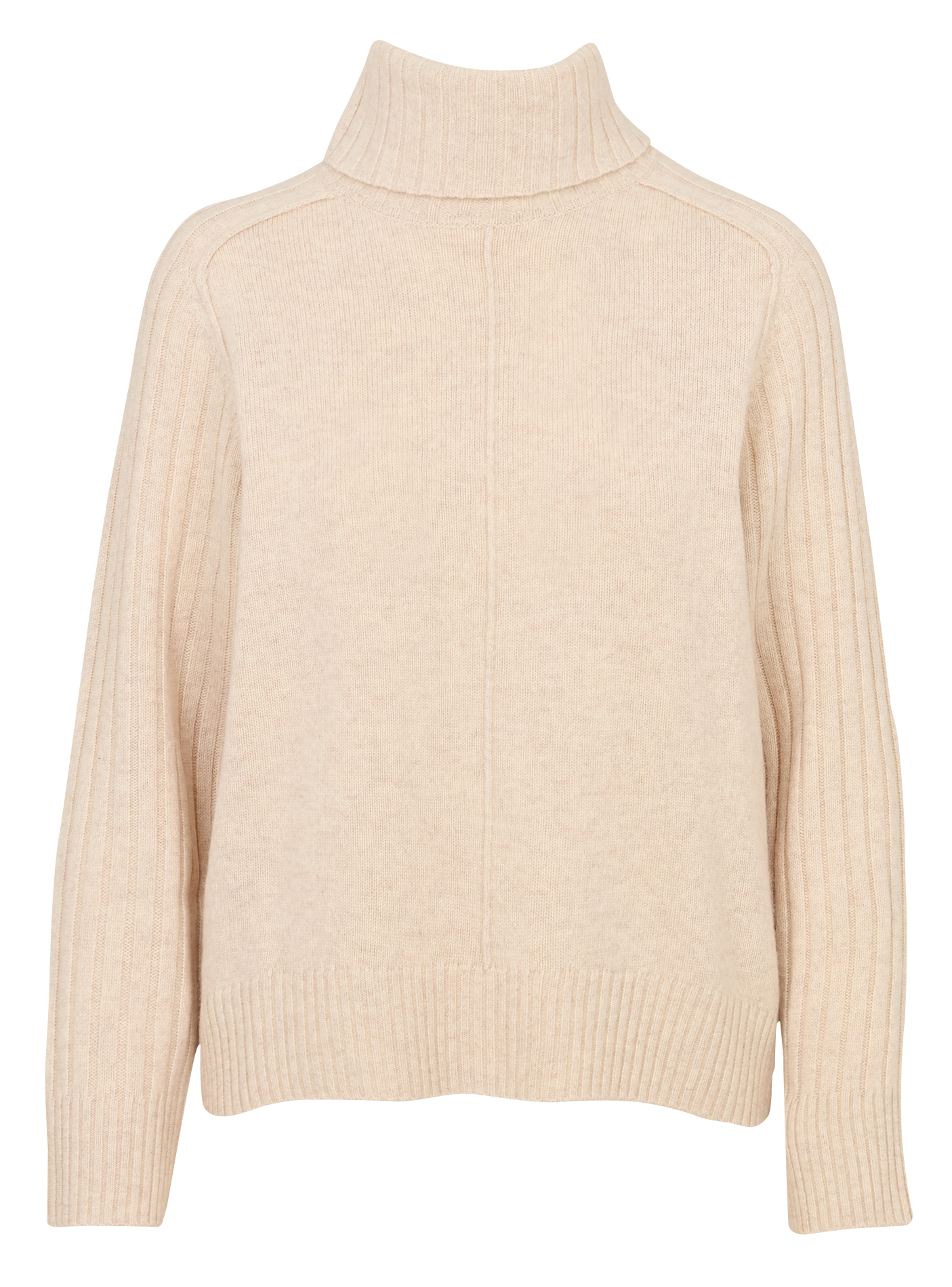 Pull col roulé en laine mélangée MAISON 123 Blanc