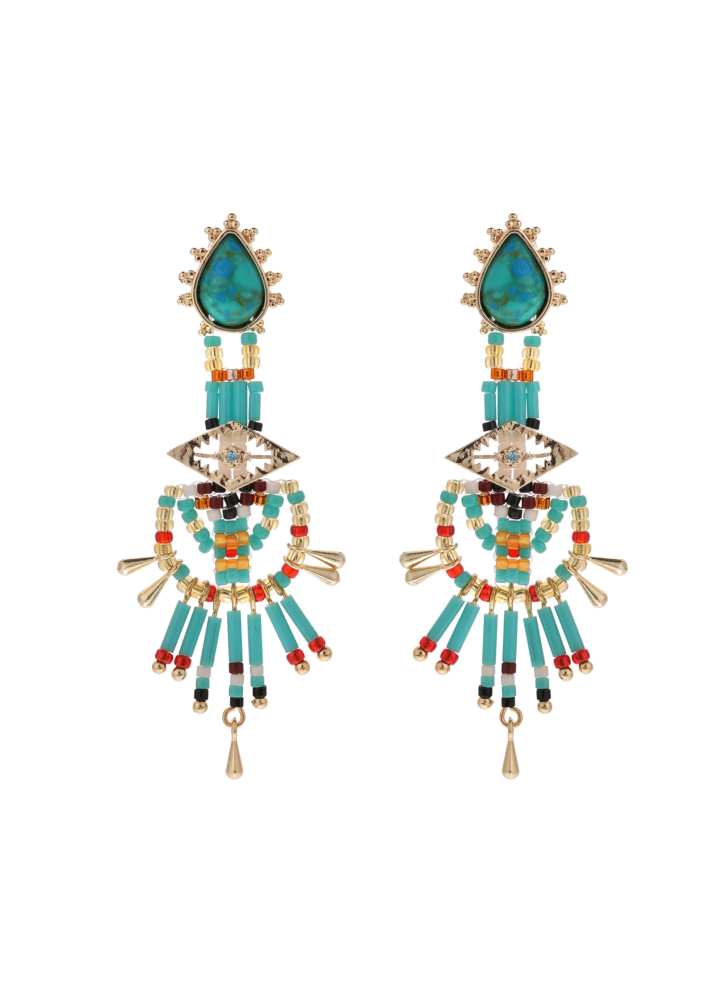 Dangling pearl earrings HIPANEMA Blue