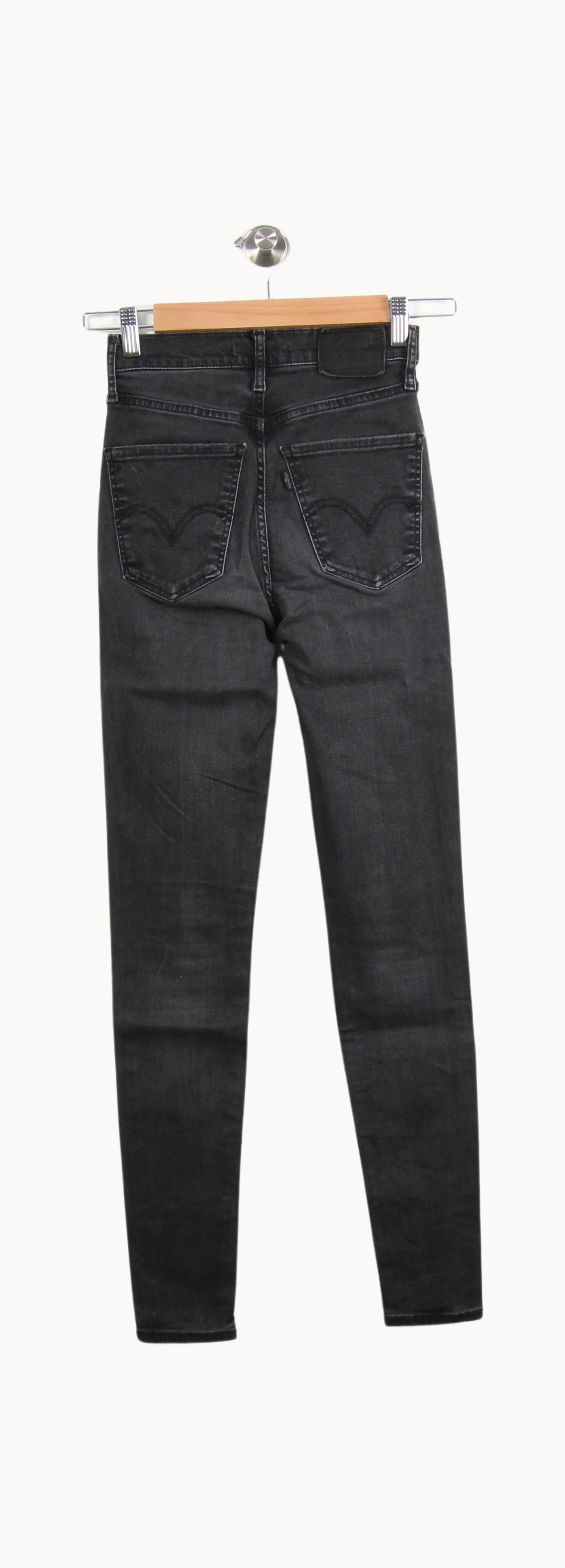 Cropped slim jeans with studs LEVI'S - Seconde main Black