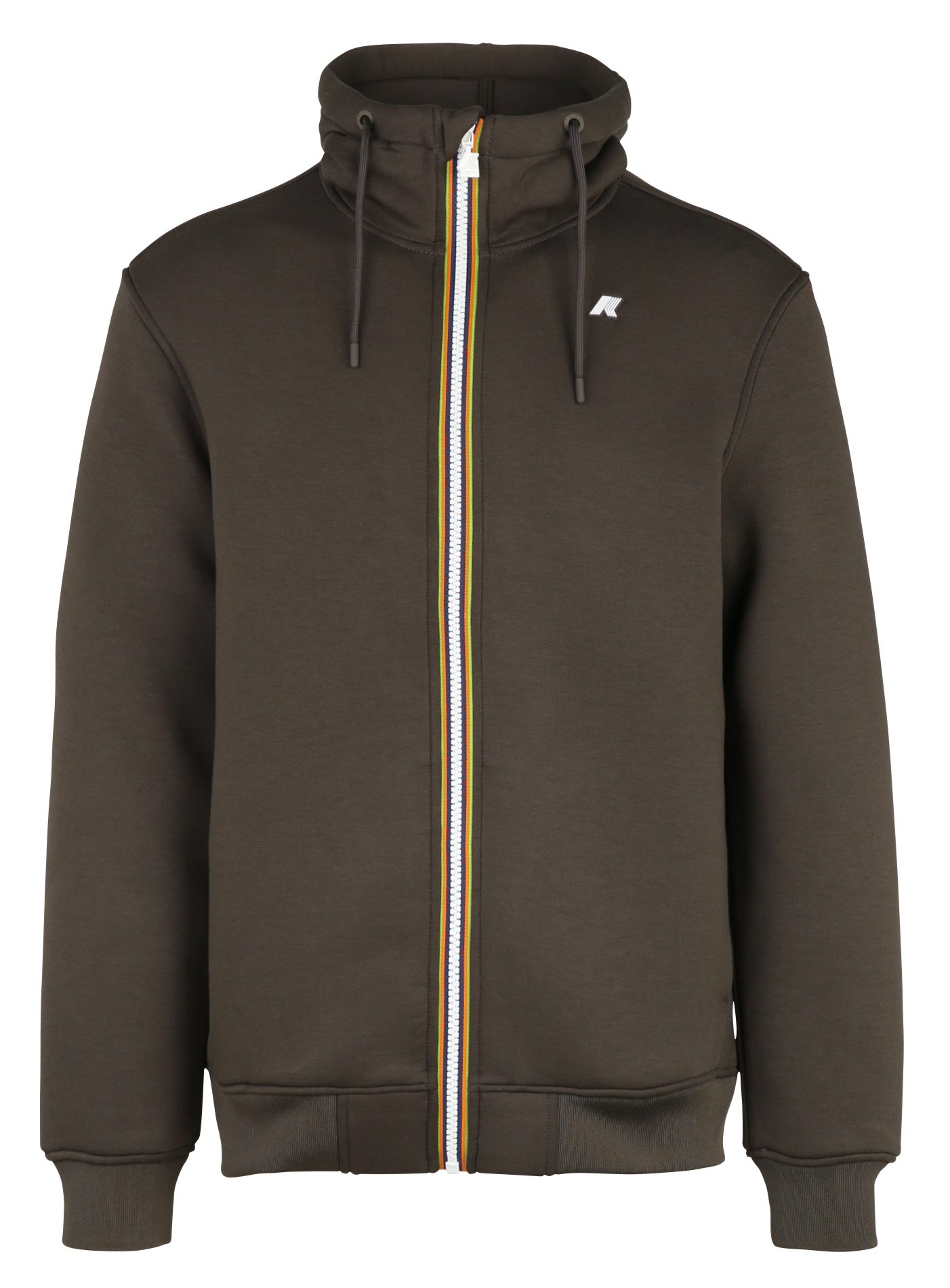 Weiter Kapuzen-Zipper-Sweatshirt RAINER SPACER Black olive