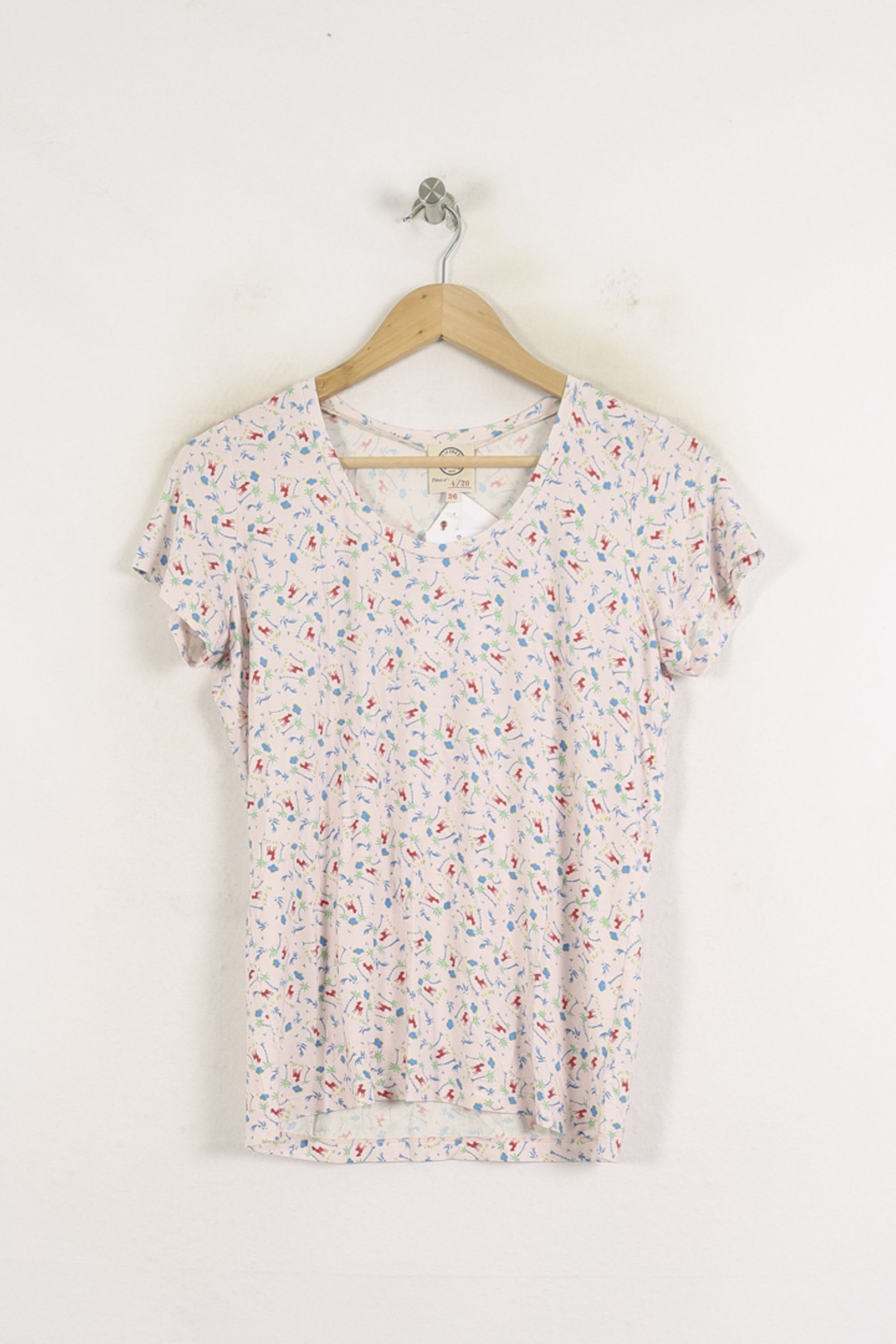 Tommy Badge T-shirt INES DE LA FRESSANGE - Seconde main Pink