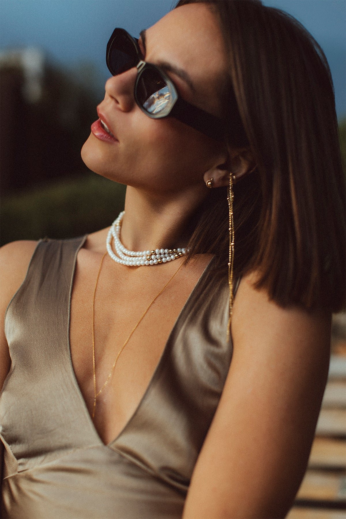 Grace Pearl Necklace White