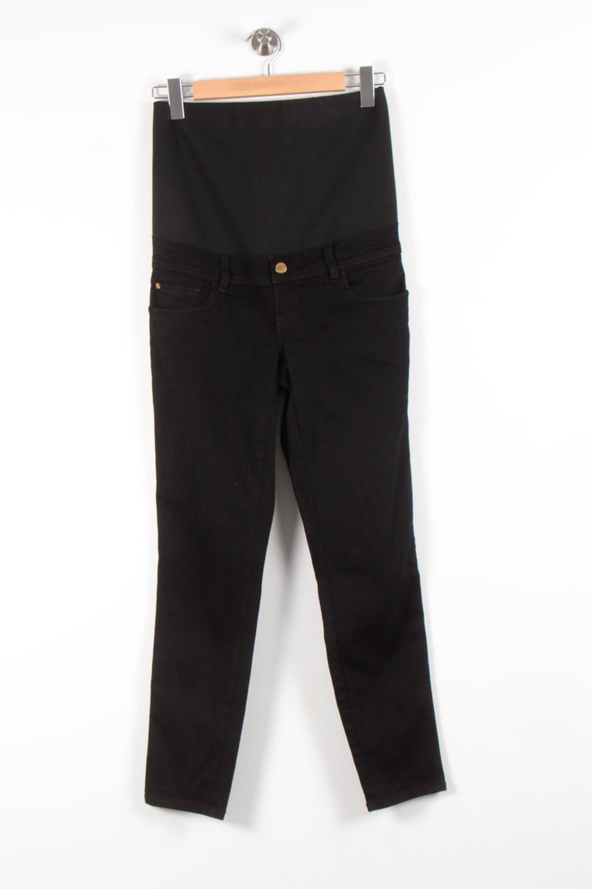 Cropped slim jeans with studs SEZANE - Seconde main Black