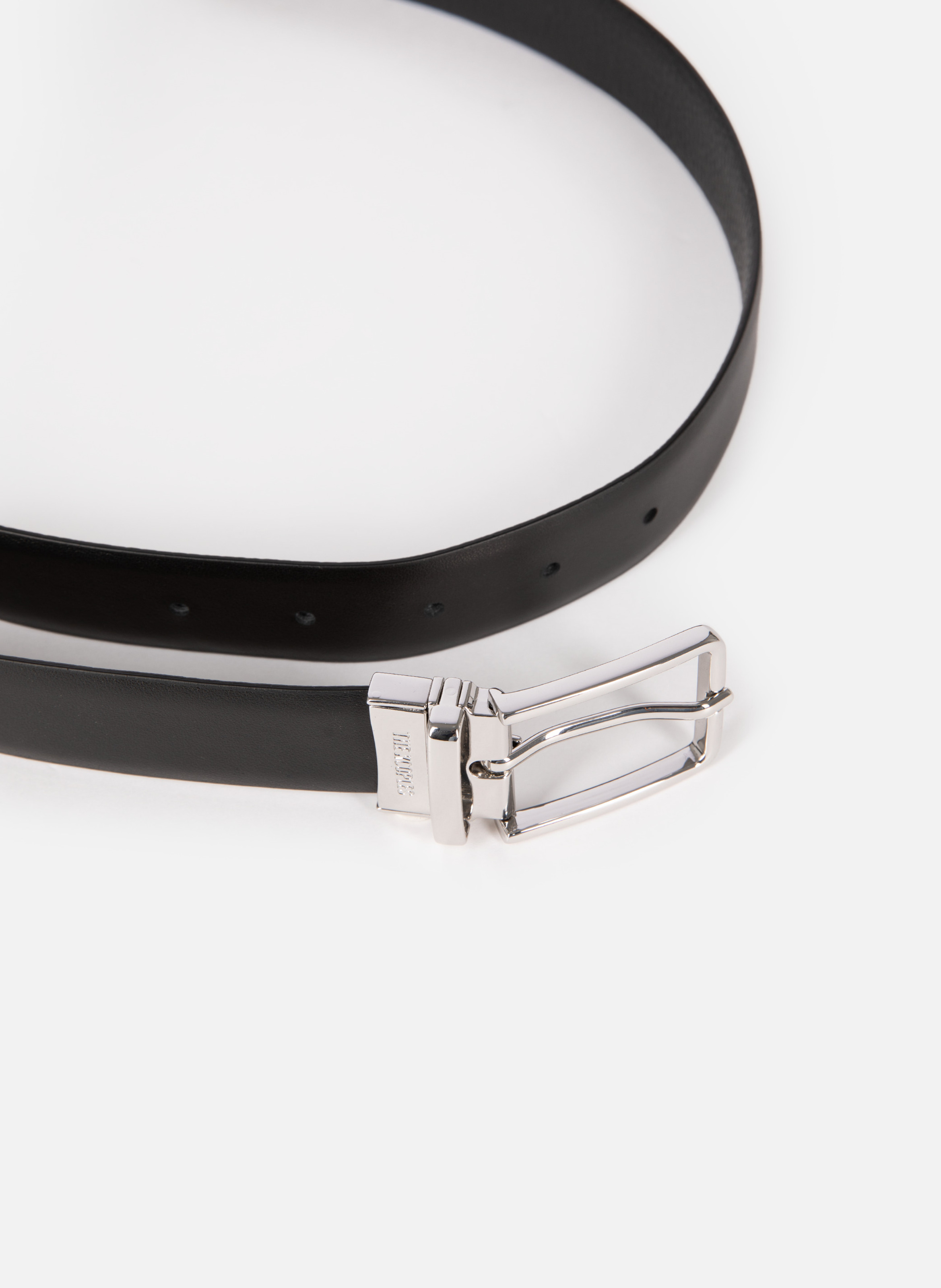 Reversible grained leather belt THE KOOPLES Black