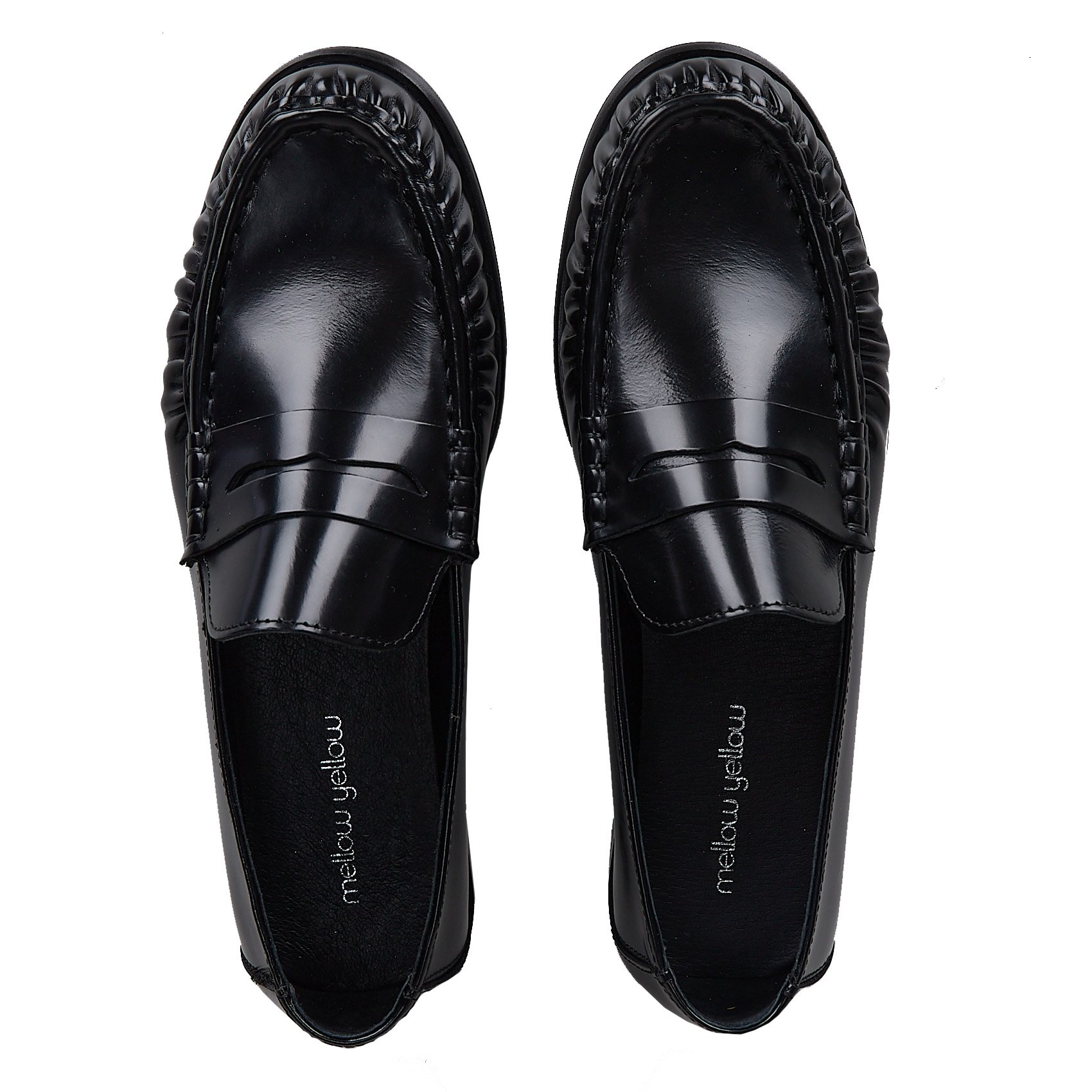 Mocassins en cuir Noir