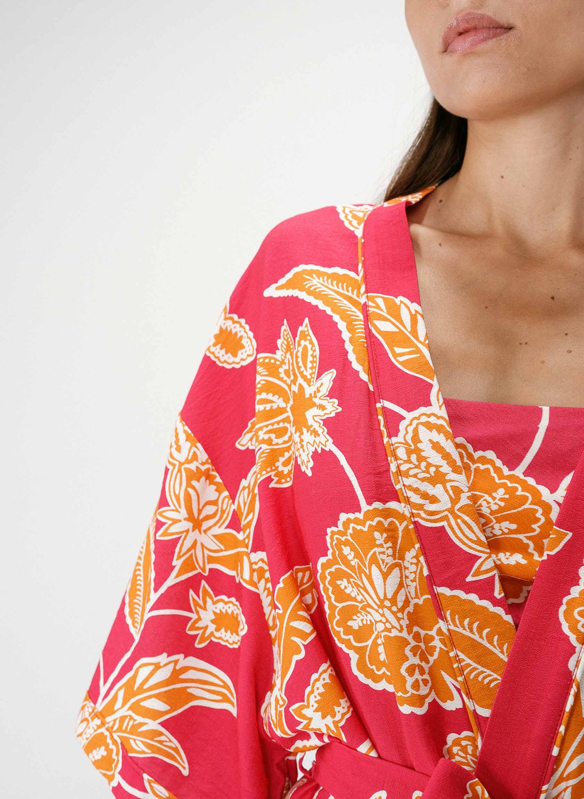 Kimono impimé GRACE ET MILA Rose