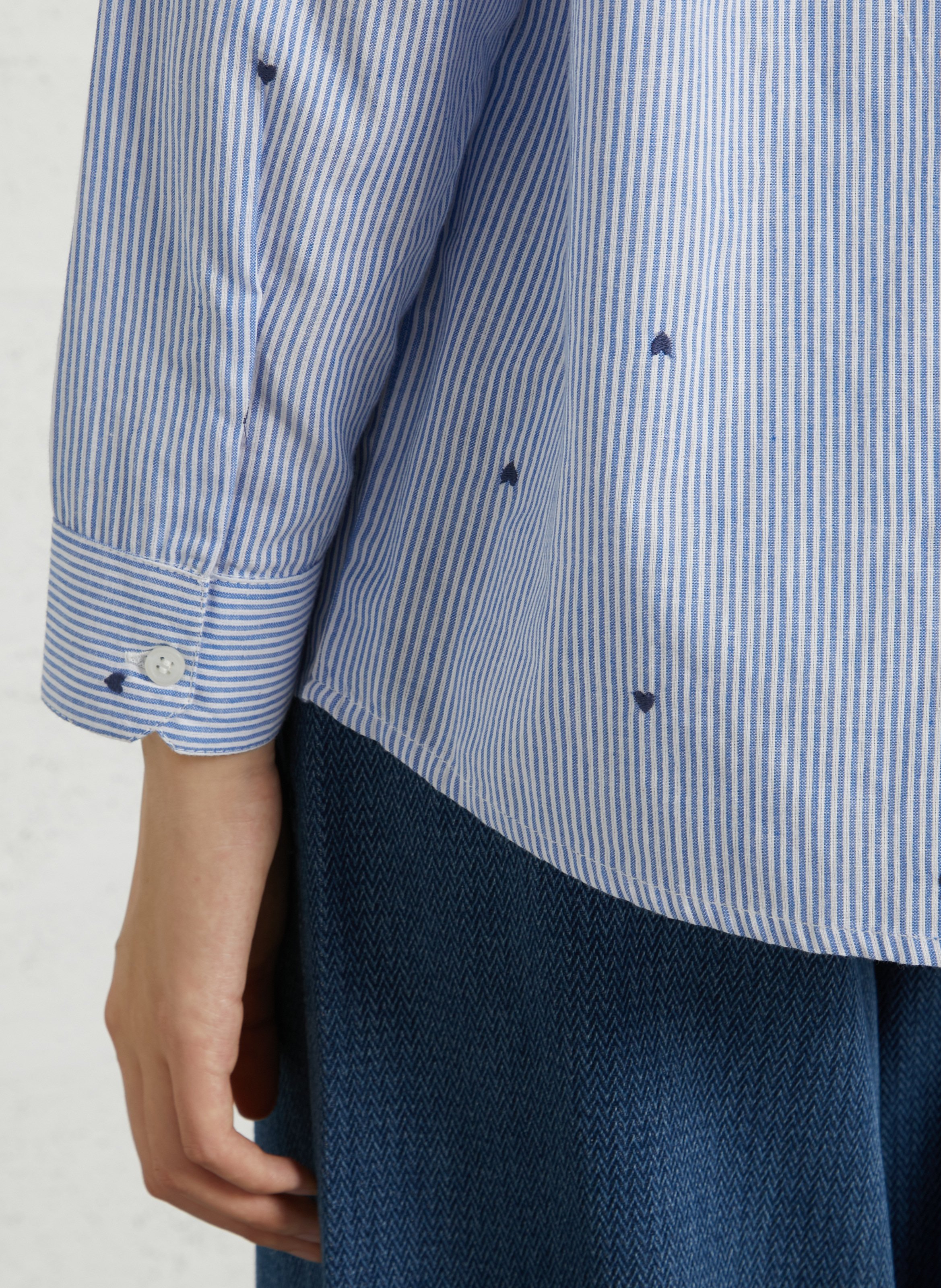 Chemise col classique en coton LA PETITE ETOILE Beige