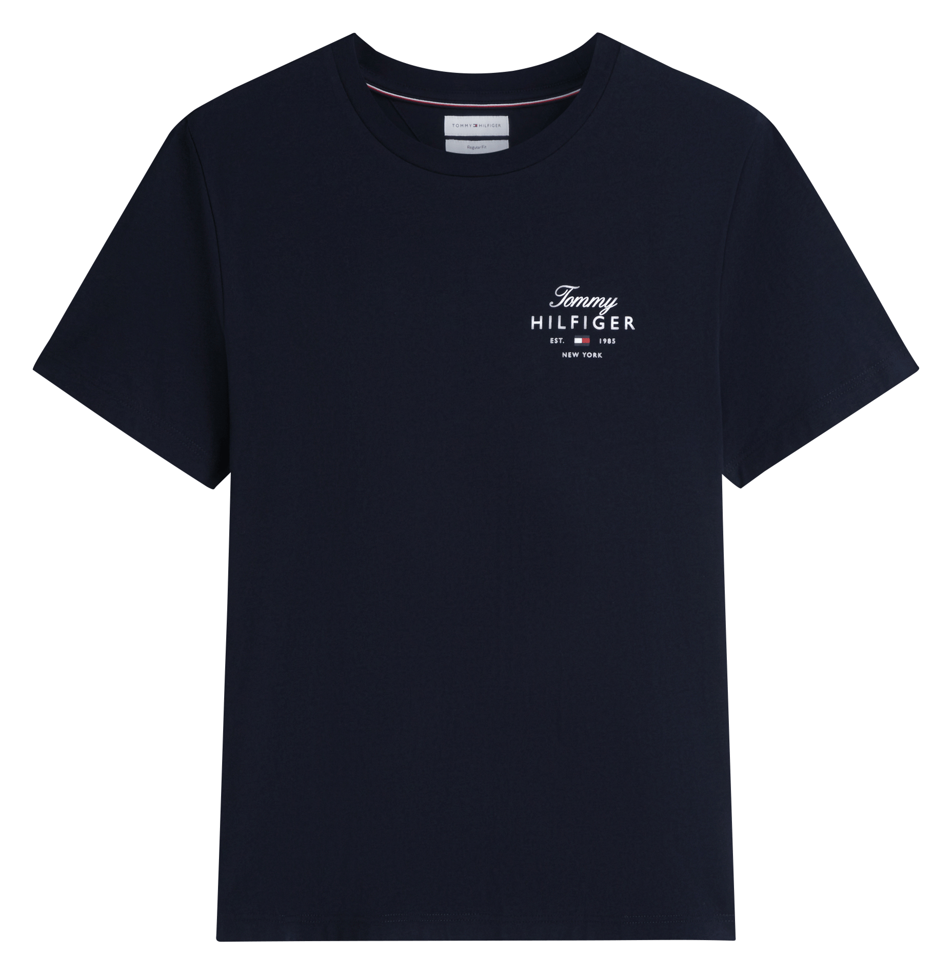 Baumwoll-Pullover mit Rundhalsausschnitt TOMMY HILFIGER Blau
